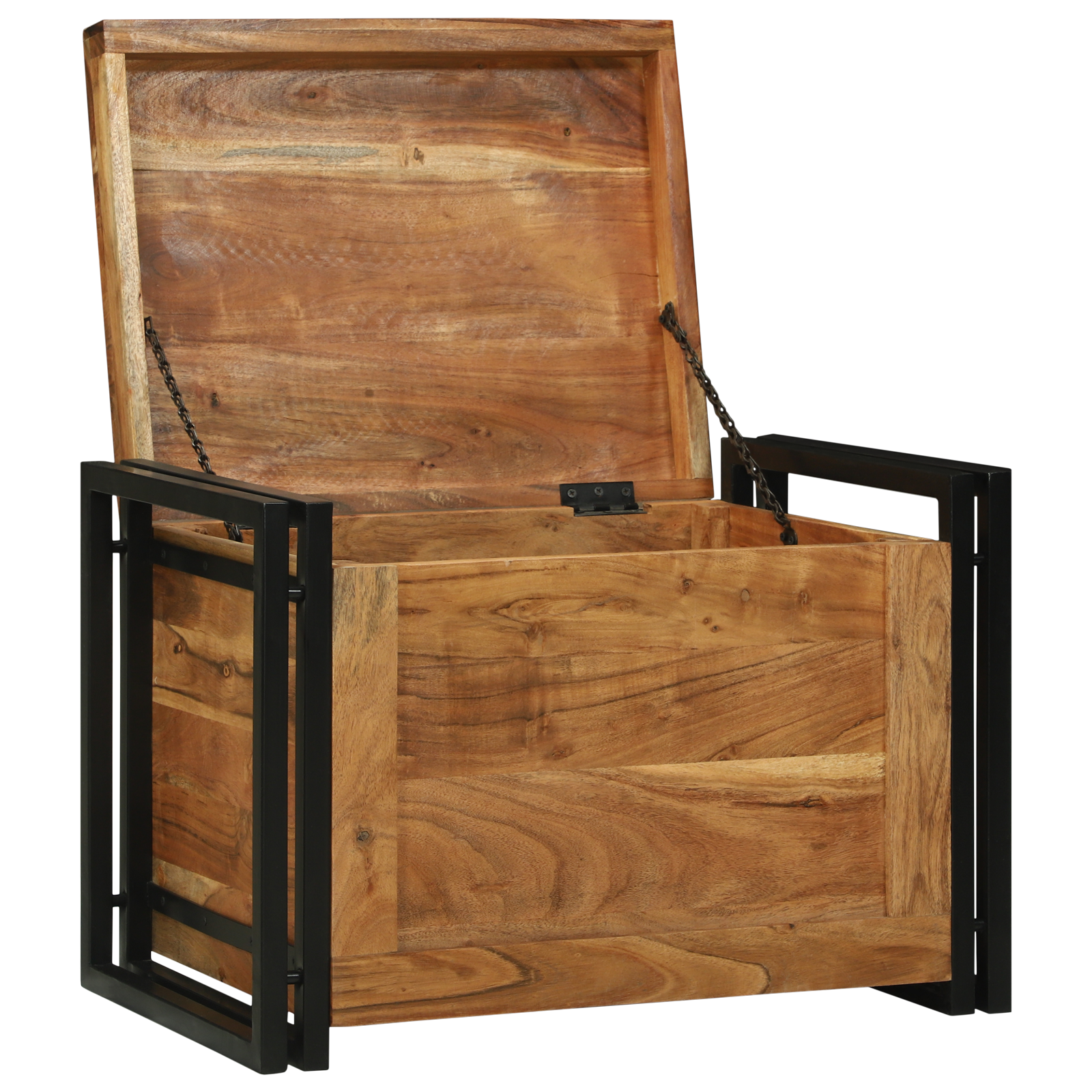 Storage Box 60x40x41 cm Solid Wood Acacia - Image 2