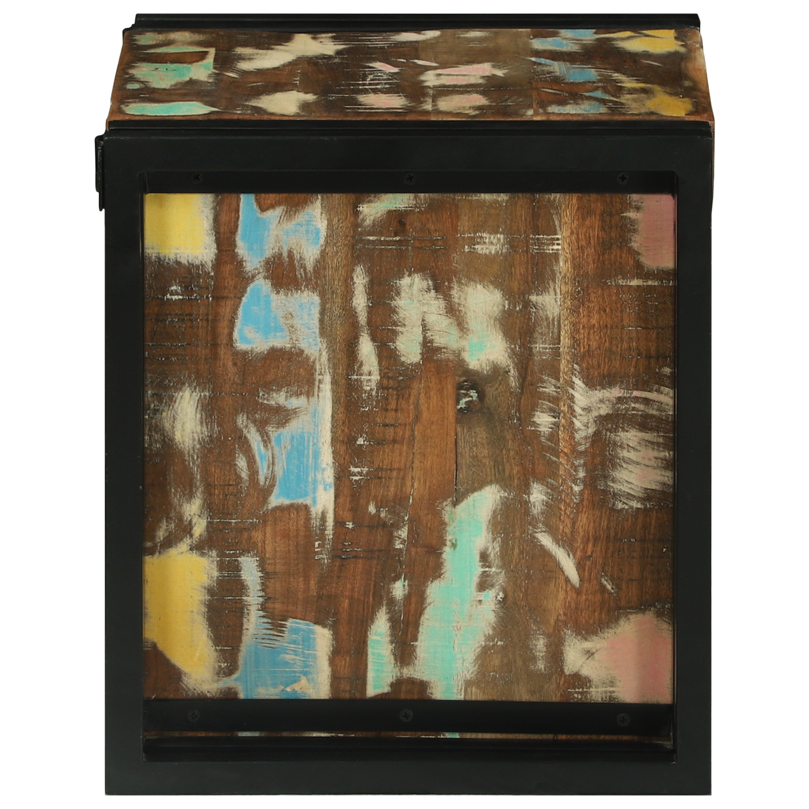 Vyno stovas 34.5x35x39 cm, tvirta perdirbta mediena - Image 5