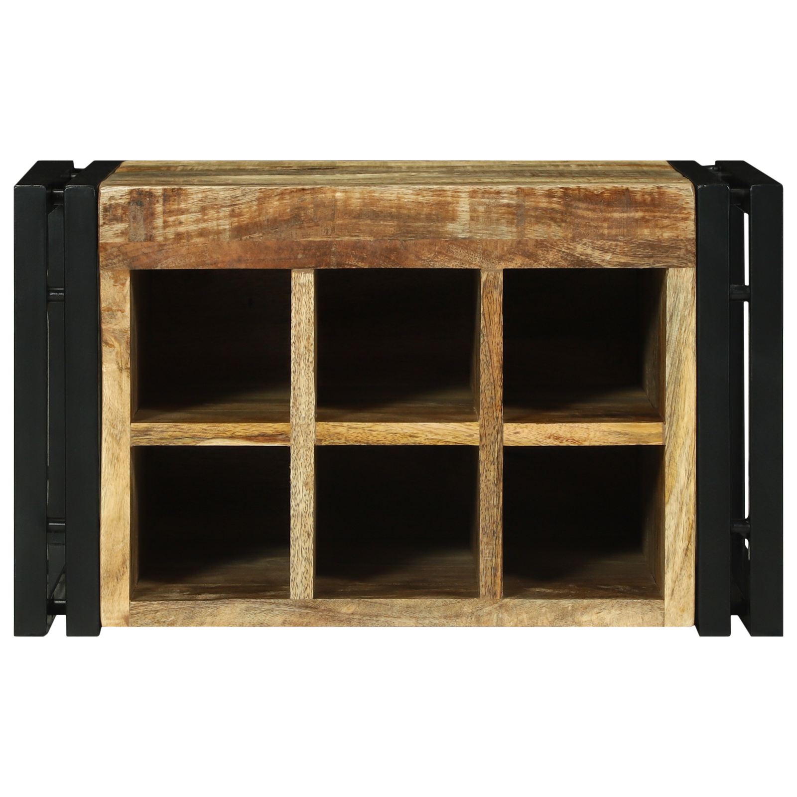 Wine Rack 46x35x27.5 cm Solid Wood Rough Mango - Image 4