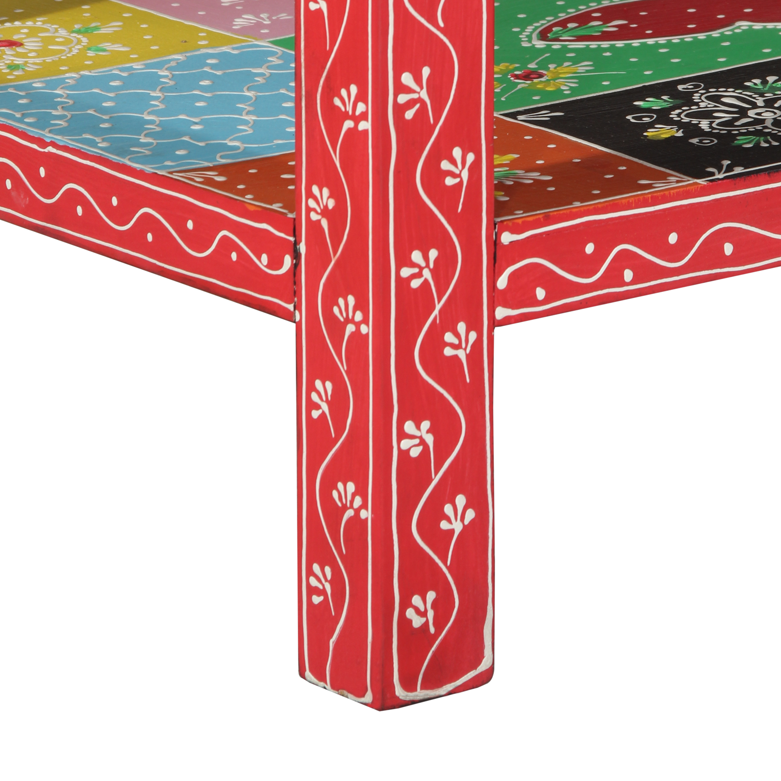 Konsolinis stalas, 100x30x75 cm, kietas mango medis, įvairios spalvos - Image 8