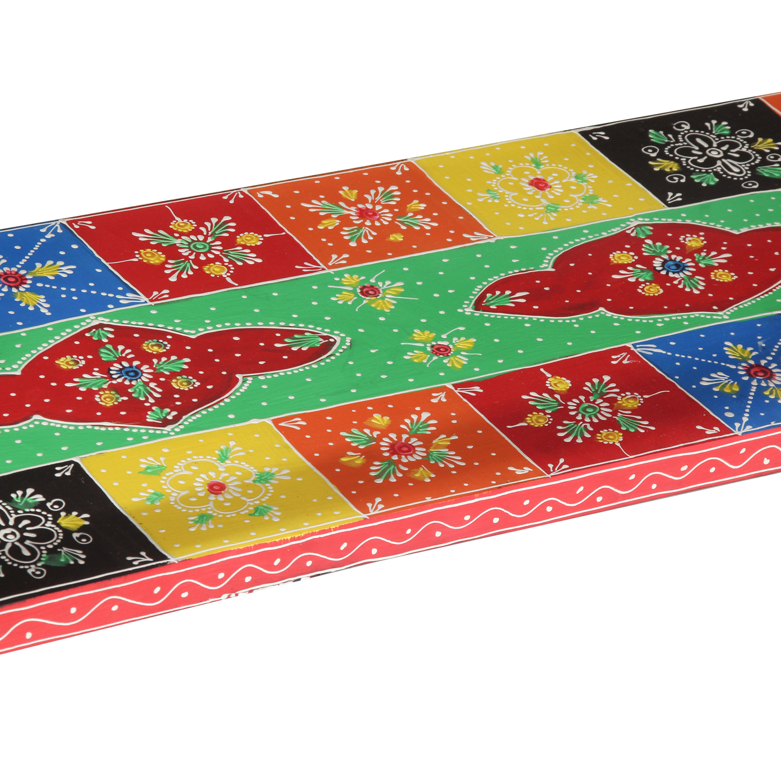 Konsolinis stalas, 100x30x75 cm, kietas mango medis, įvairios spalvos - Image 9