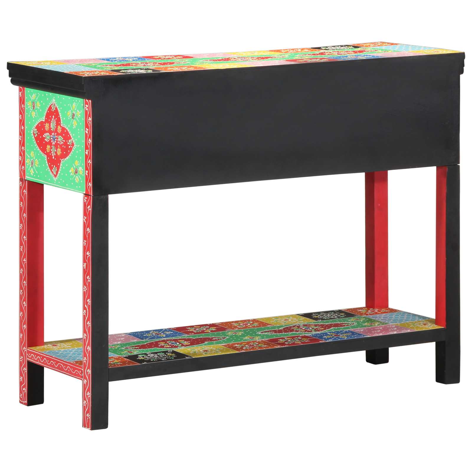 Konsolinis stalas, 100x30x75 cm, kietas mango medis, įvairios spalvos - Image 4