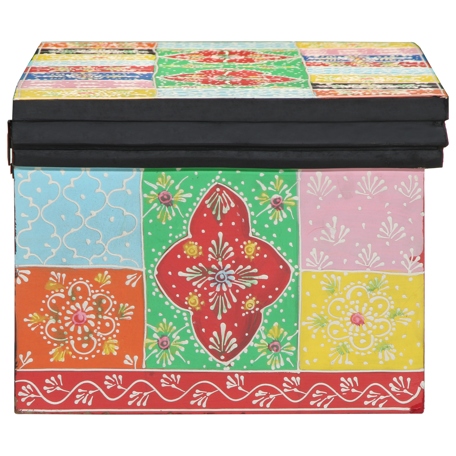 TV Cabinet Wall Mounted Multicolour 80x30x22 cm Engineered Wood - Image 2