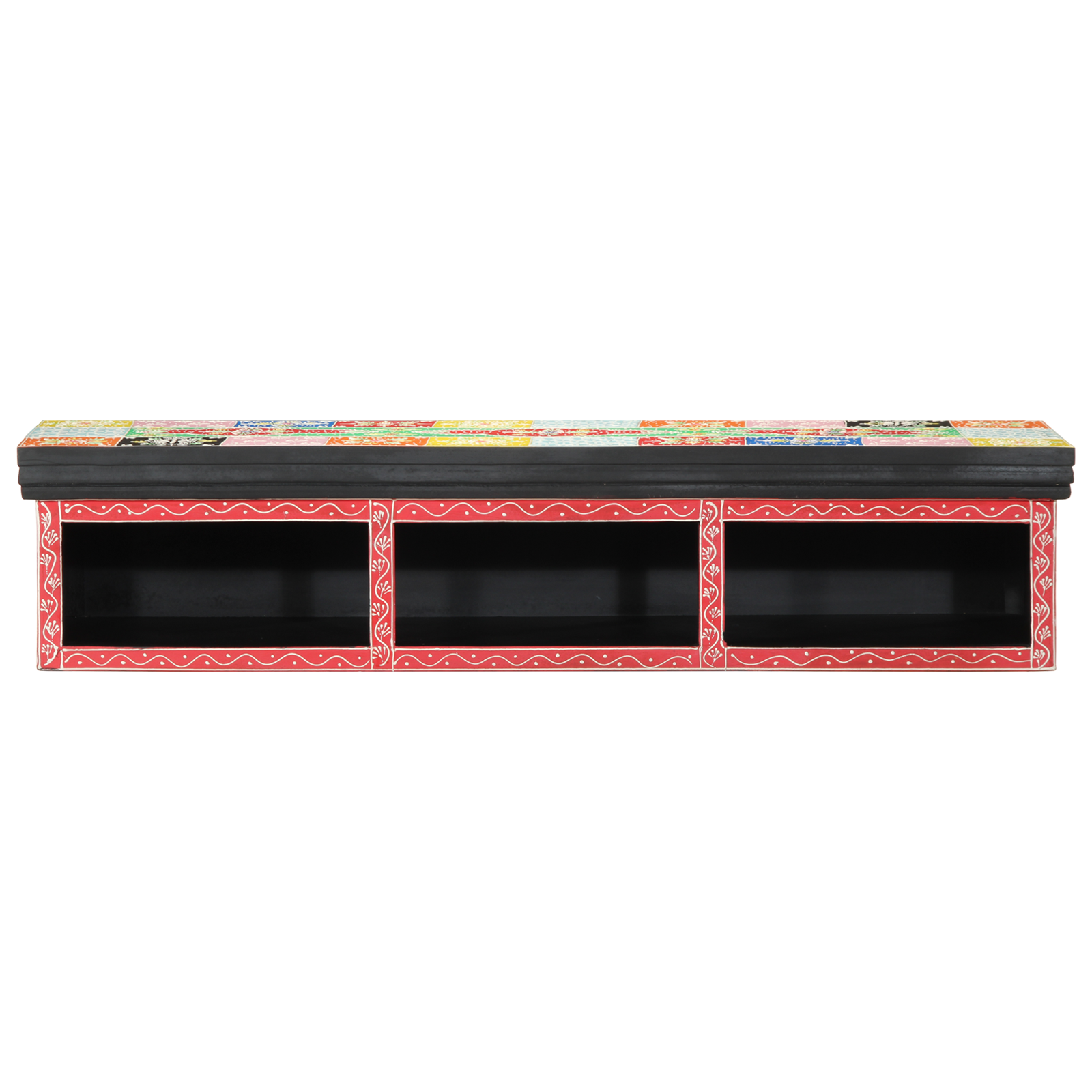 TV Cabinet Wall Mounted Multicolour 100x30x22cm Engineered Wood