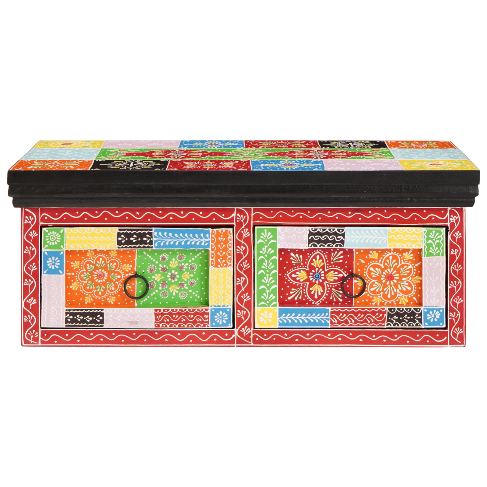 Wall-mounted TV Cabinet 60x30x24 cm Solid Wood Rough Mango - Image 2