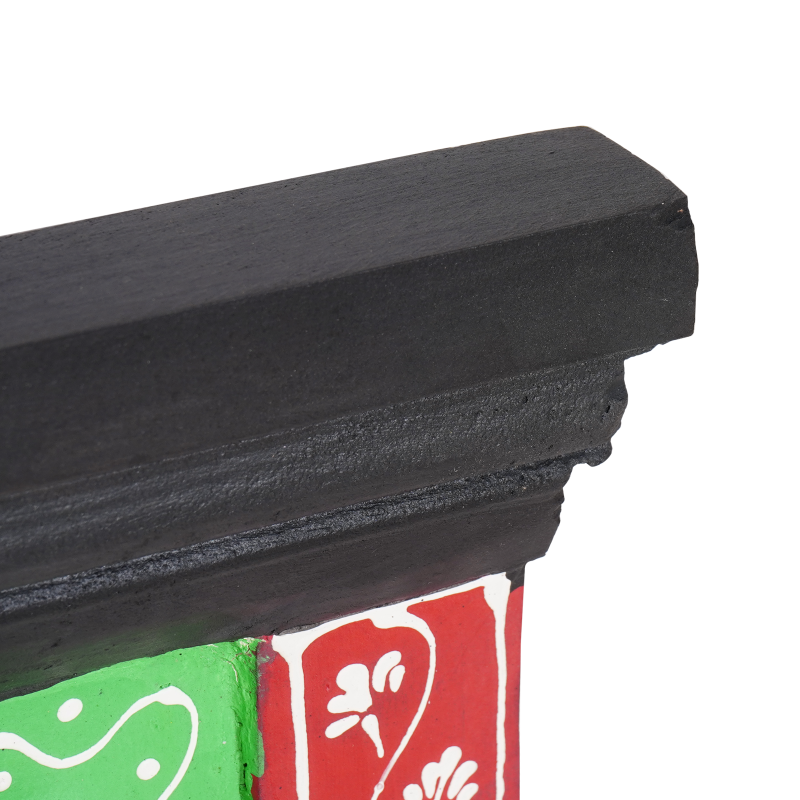 Wall-mounted Coat Rack with 4 Hooks 80x25x2 cm Solid Wood Mango & Engineered Wood - Image 5