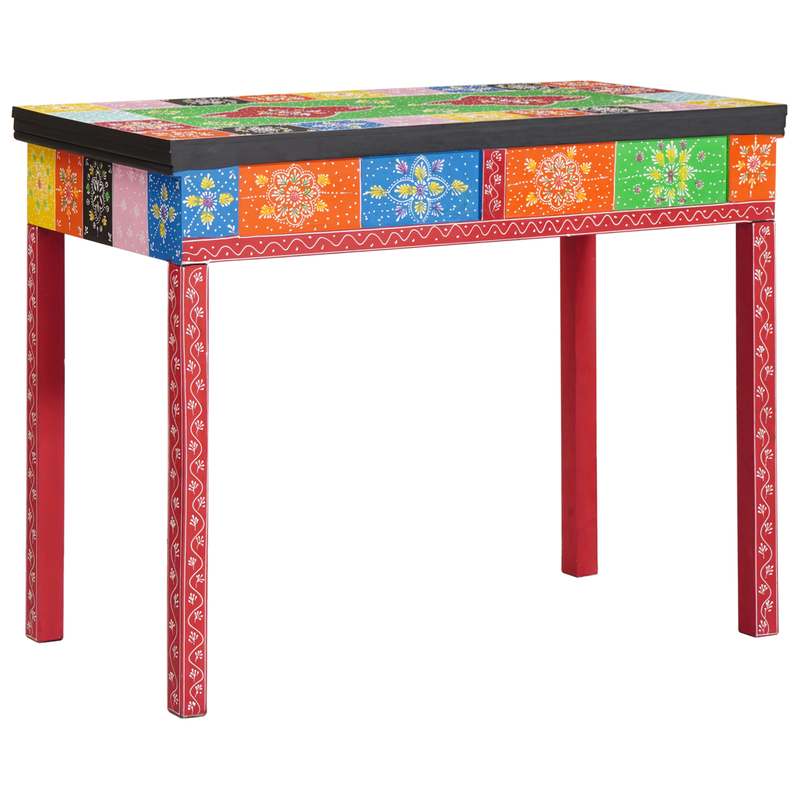 Desk 100x50x75 cm Solid Mango Wood - Image 4