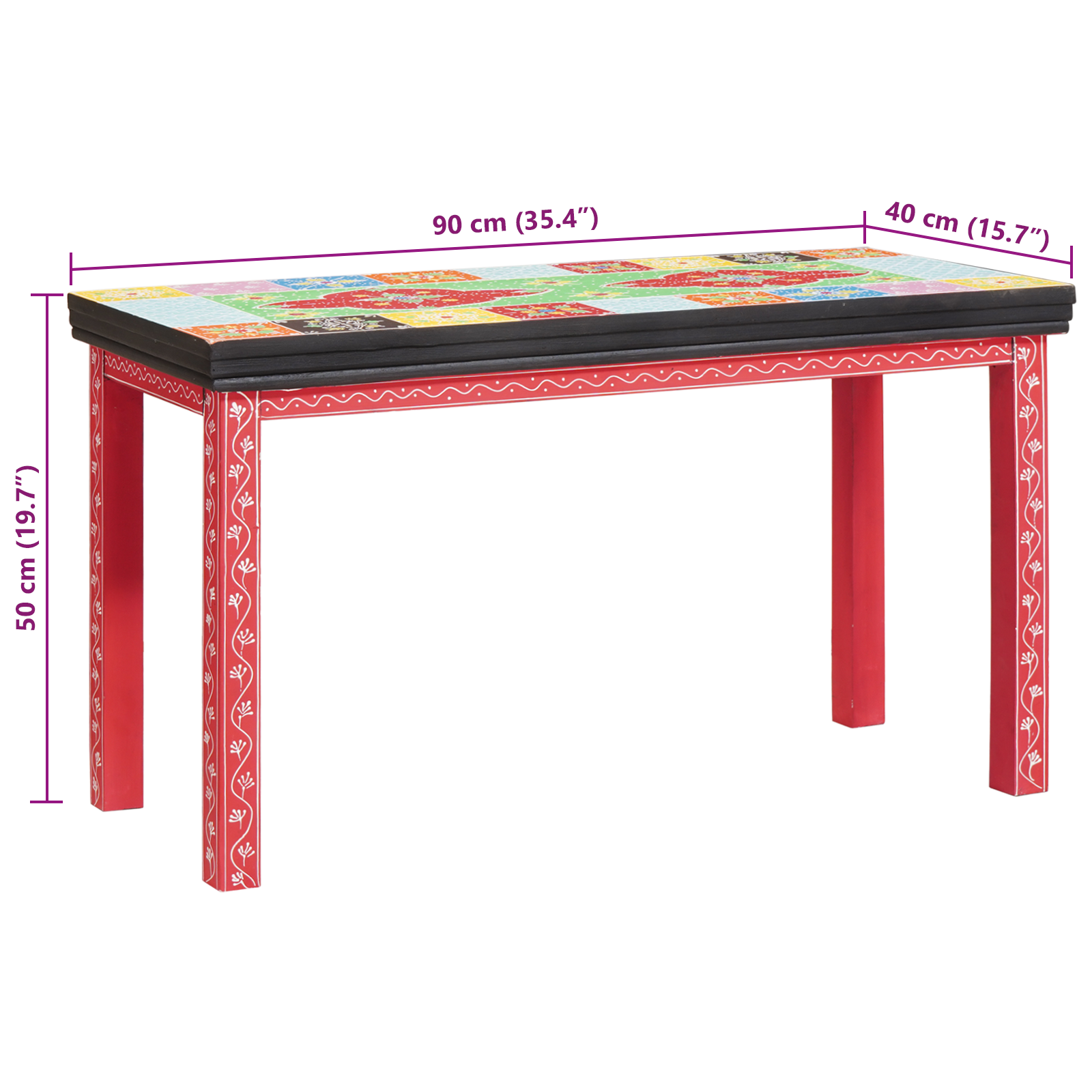 Nesting Tables 3 pcs Solid Wood Mango - Image 11