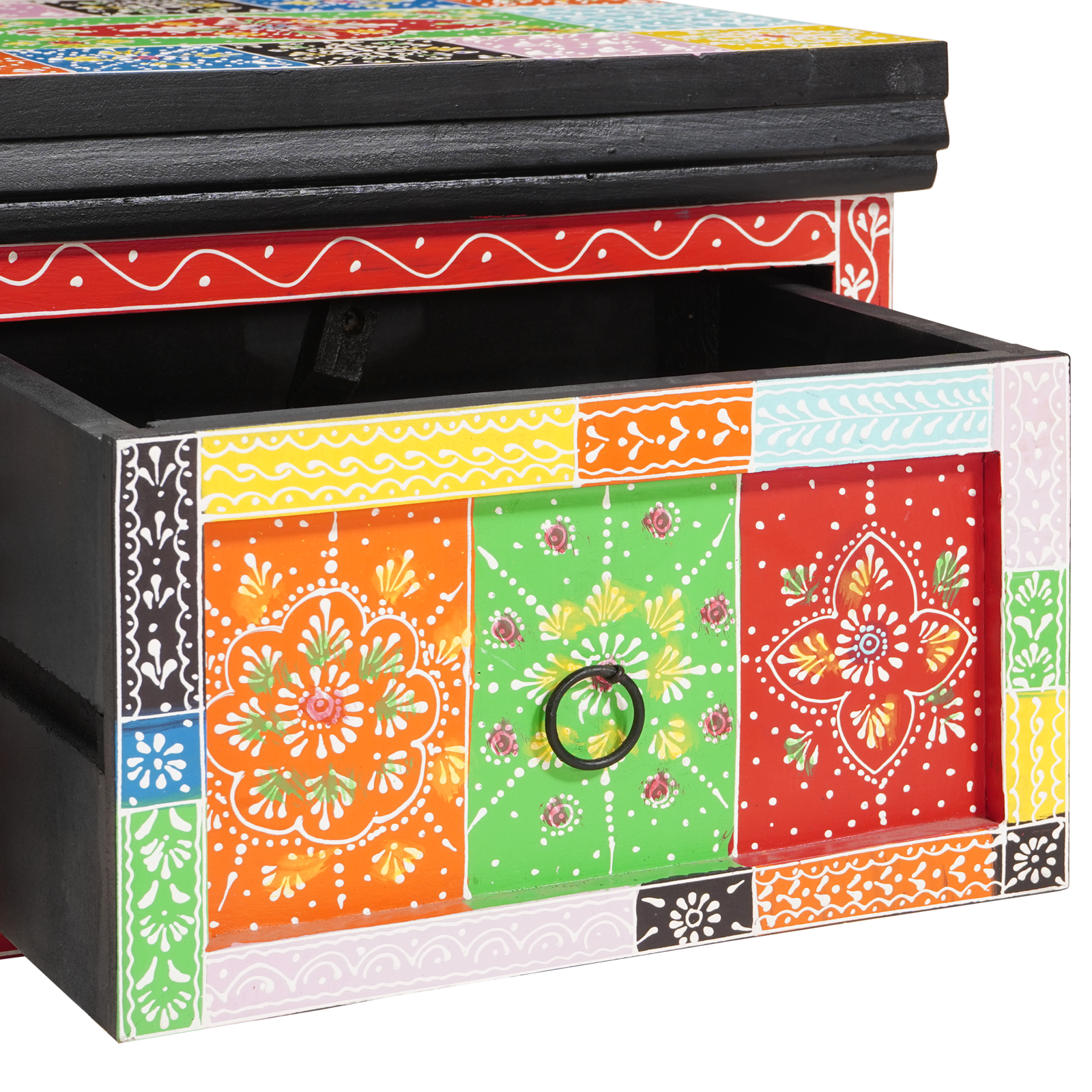 Bedside Cabinets 2 pcs 40x30x28 cm Solid Wood Mango & Engineered Wood - Image 9