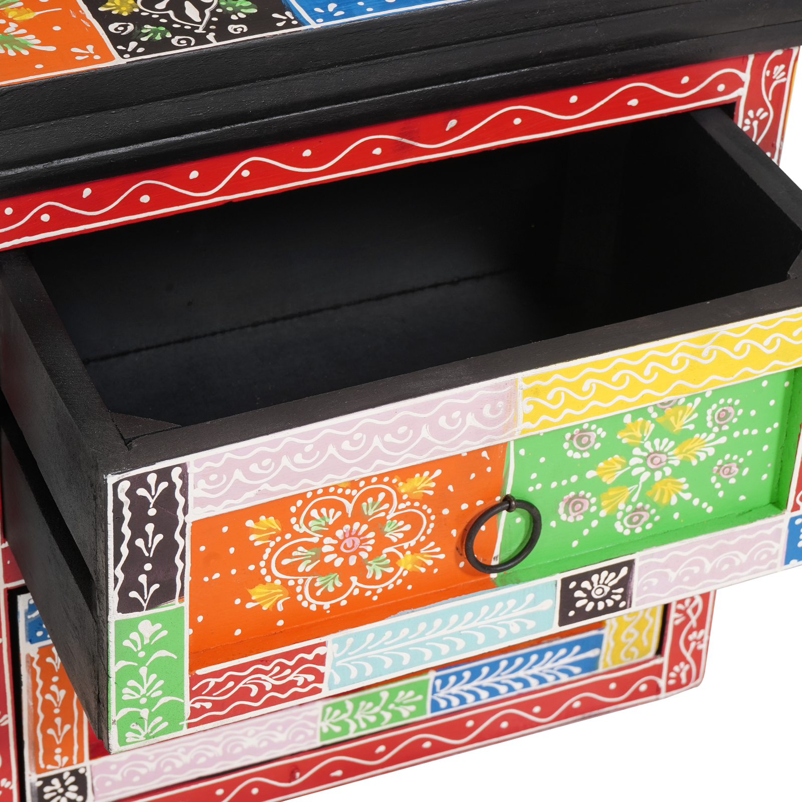 Bedside Cabinet Multicolour 40x30x40 cm Solid Wood Mango - Image 7