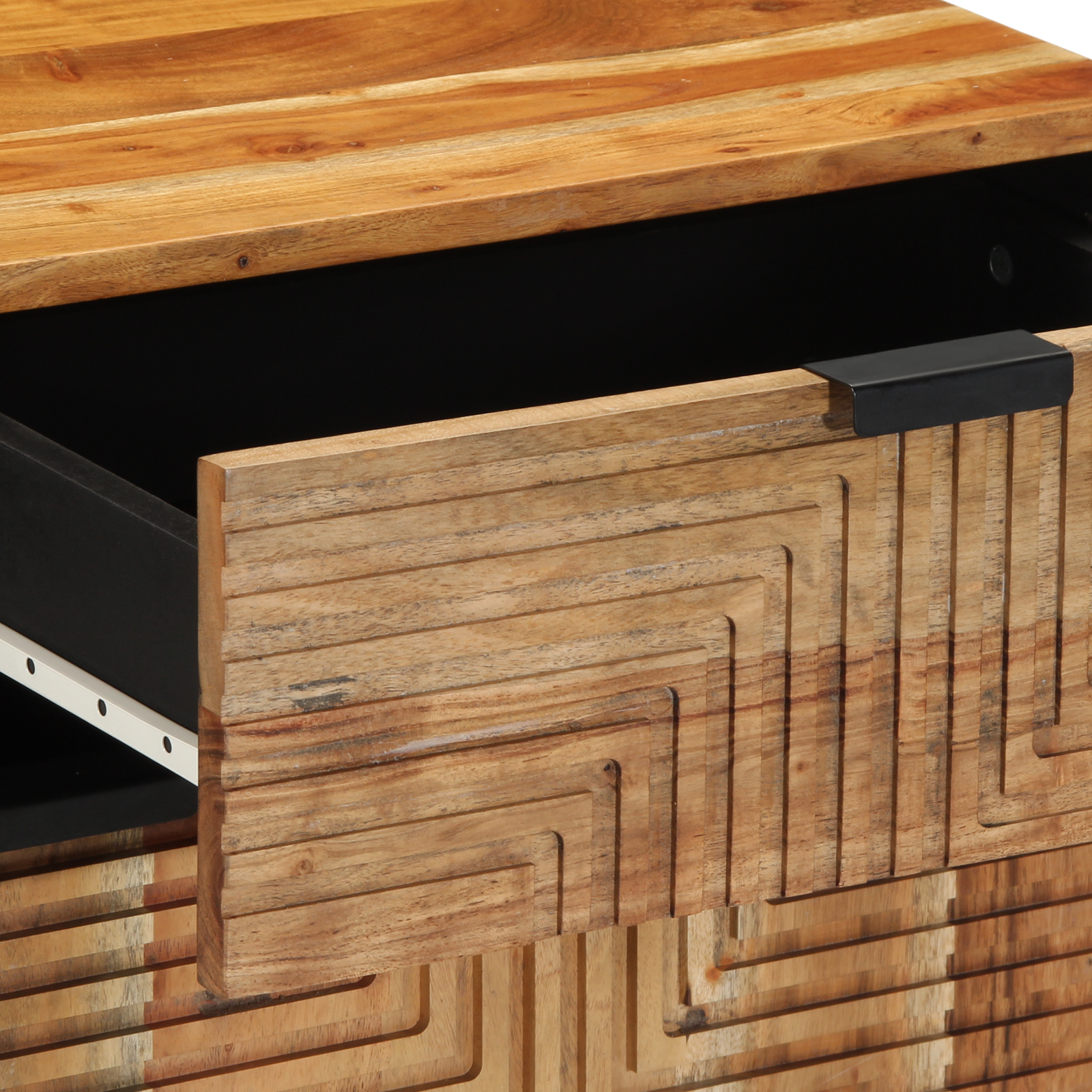 Bedside Cabinet 50x33x60 cm Solid Wood Acacia - Image 7