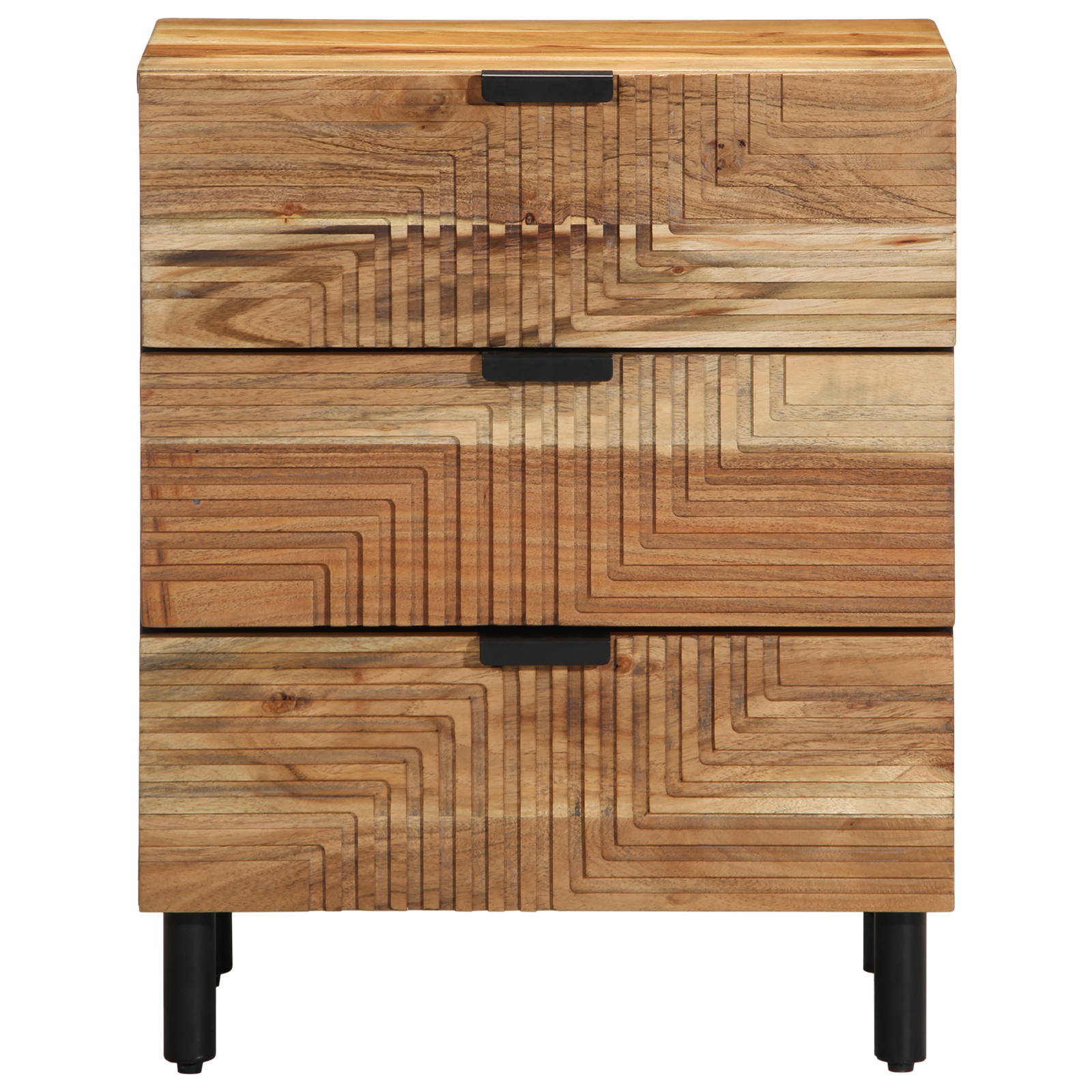 Bedside Cabinet 50x33x62 cm Solid Wood Acacia - Image 4