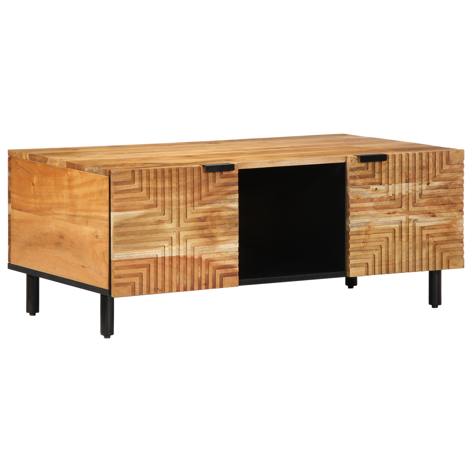 Coffee Table 100x54x40 cm Solid Wood Acacia - Image 2