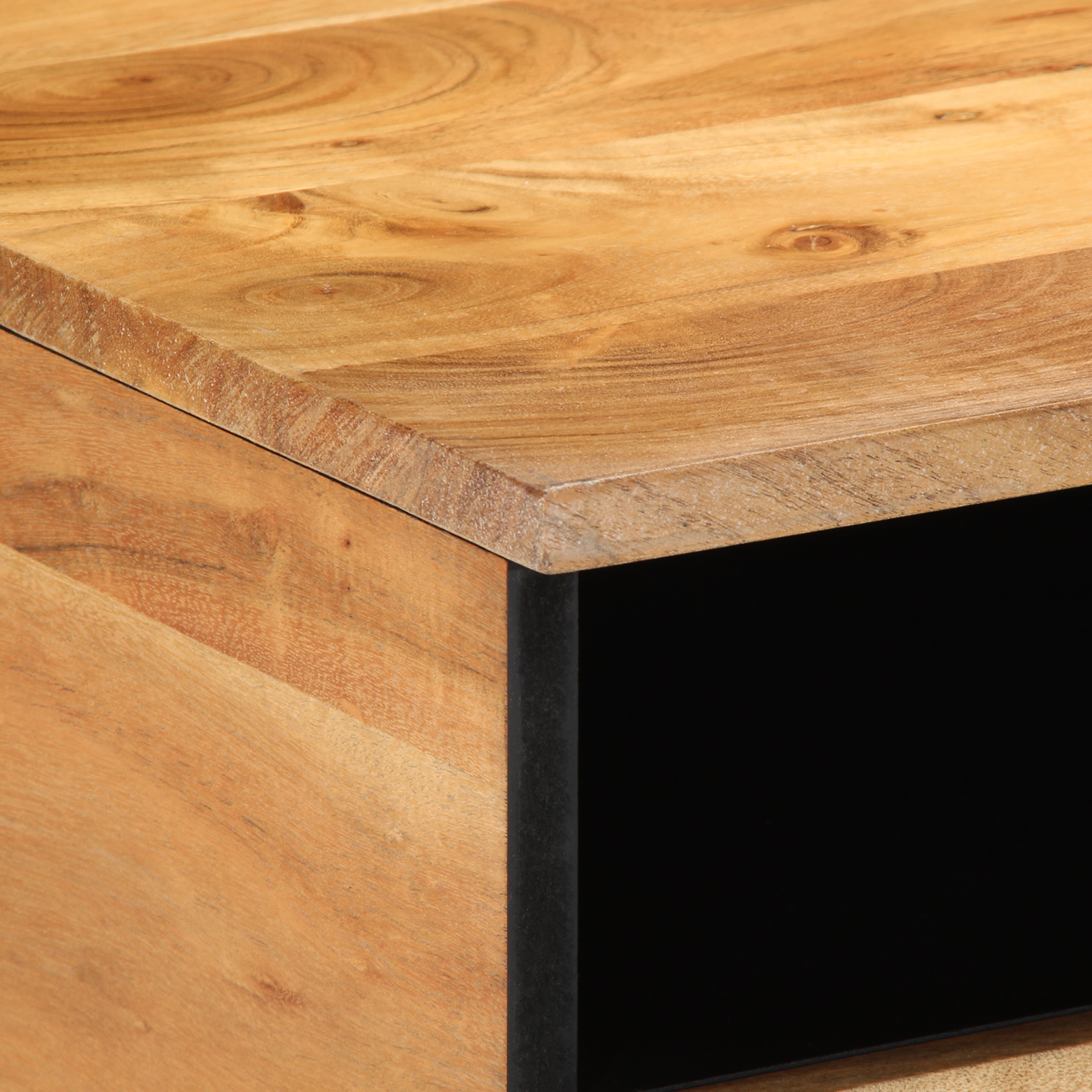 Coffee Table 80x54x40 cm Solid Wood Acacia - Image 6