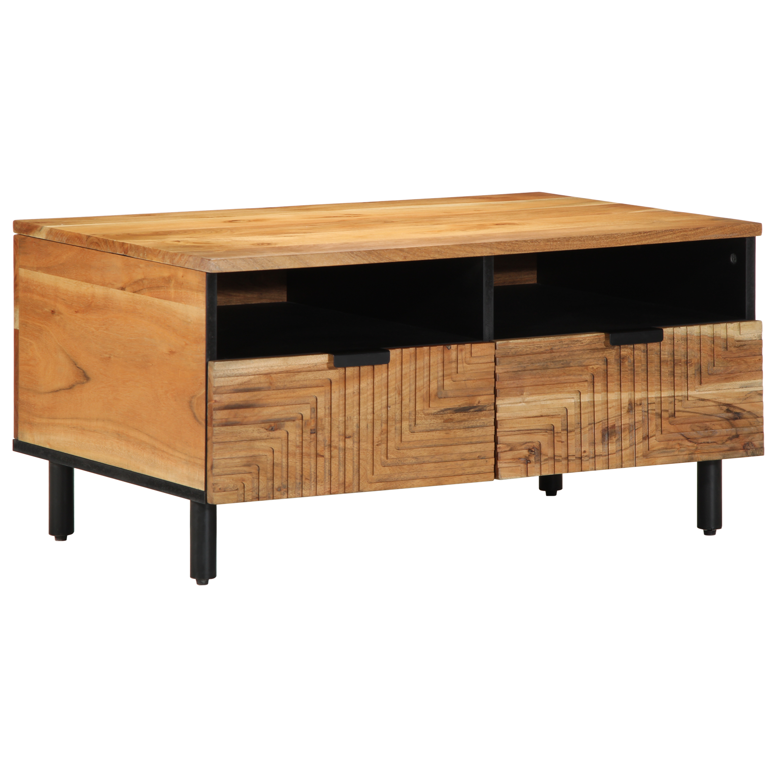 Coffee Table 80x54x40 cm Solid Wood Acacia - Image 2