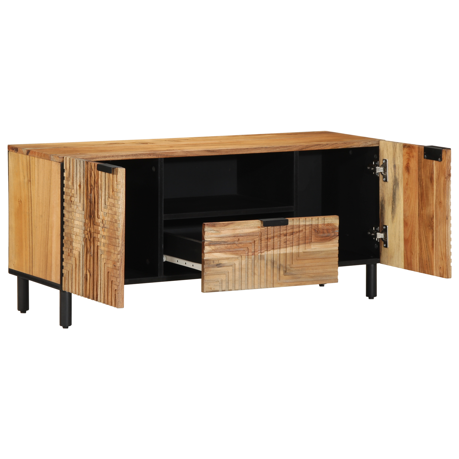 TV Kast 105×33,5×46 cm Massief Acaciahout