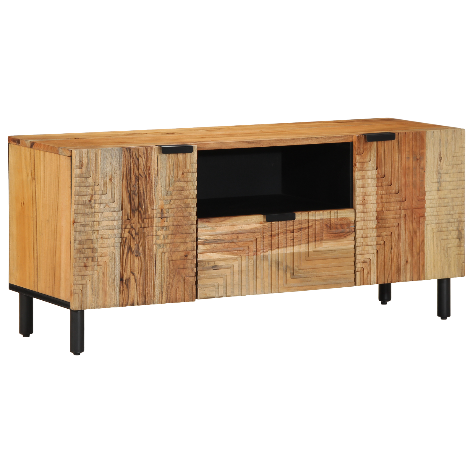 TV Cabinet 105x33,5x46 cm Solid Wood Acacia - Image 2