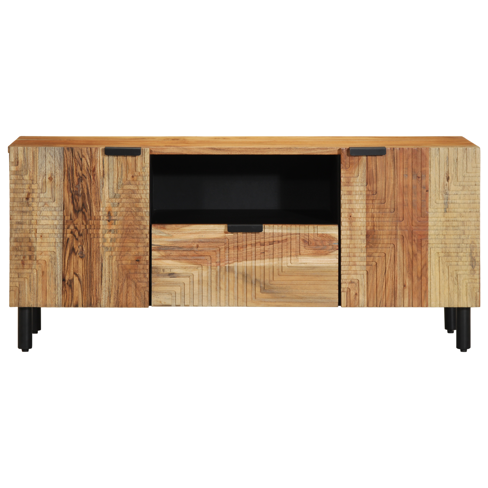 TV Cabinet 105x33,5x46 cm Solid Wood Acacia - Image 4