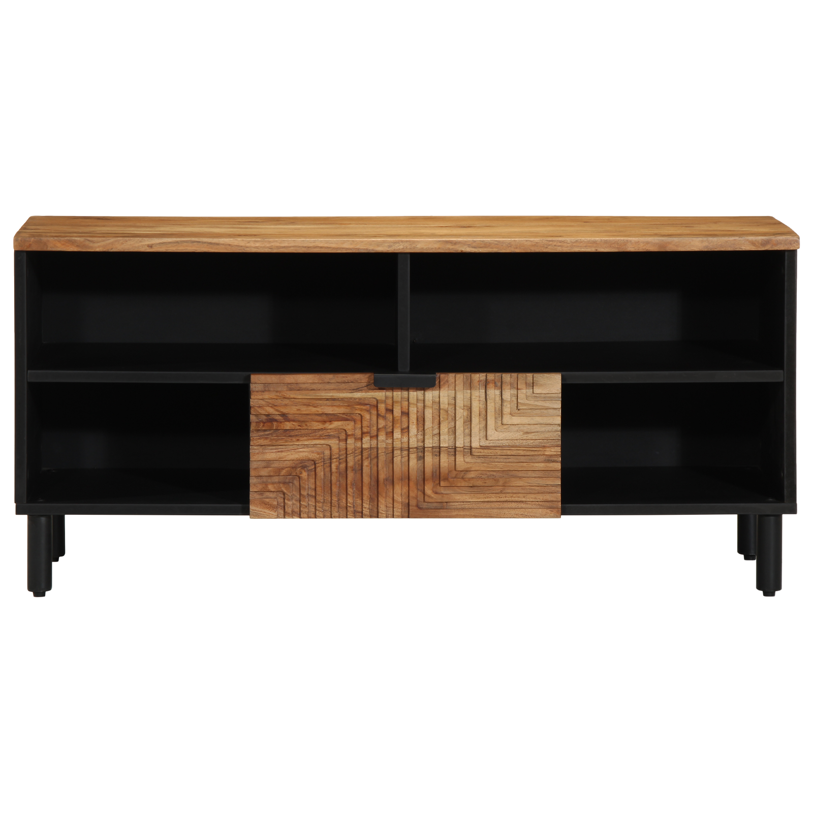 TV Cabinet 100x33,5x46 cm Solid Wood Acacia - Image 4