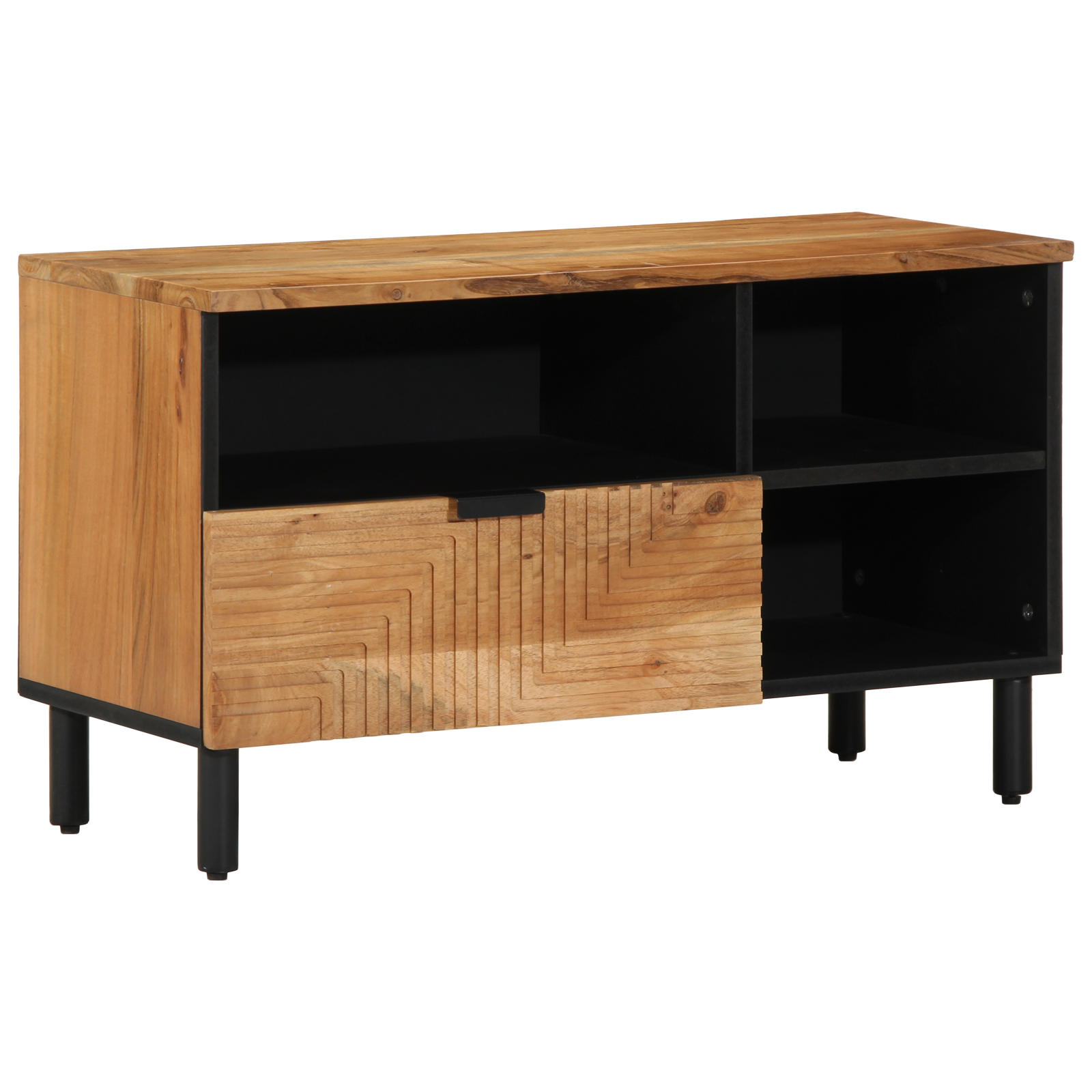 TV-kast 80×33,5×46 cm Massief Acaciahout