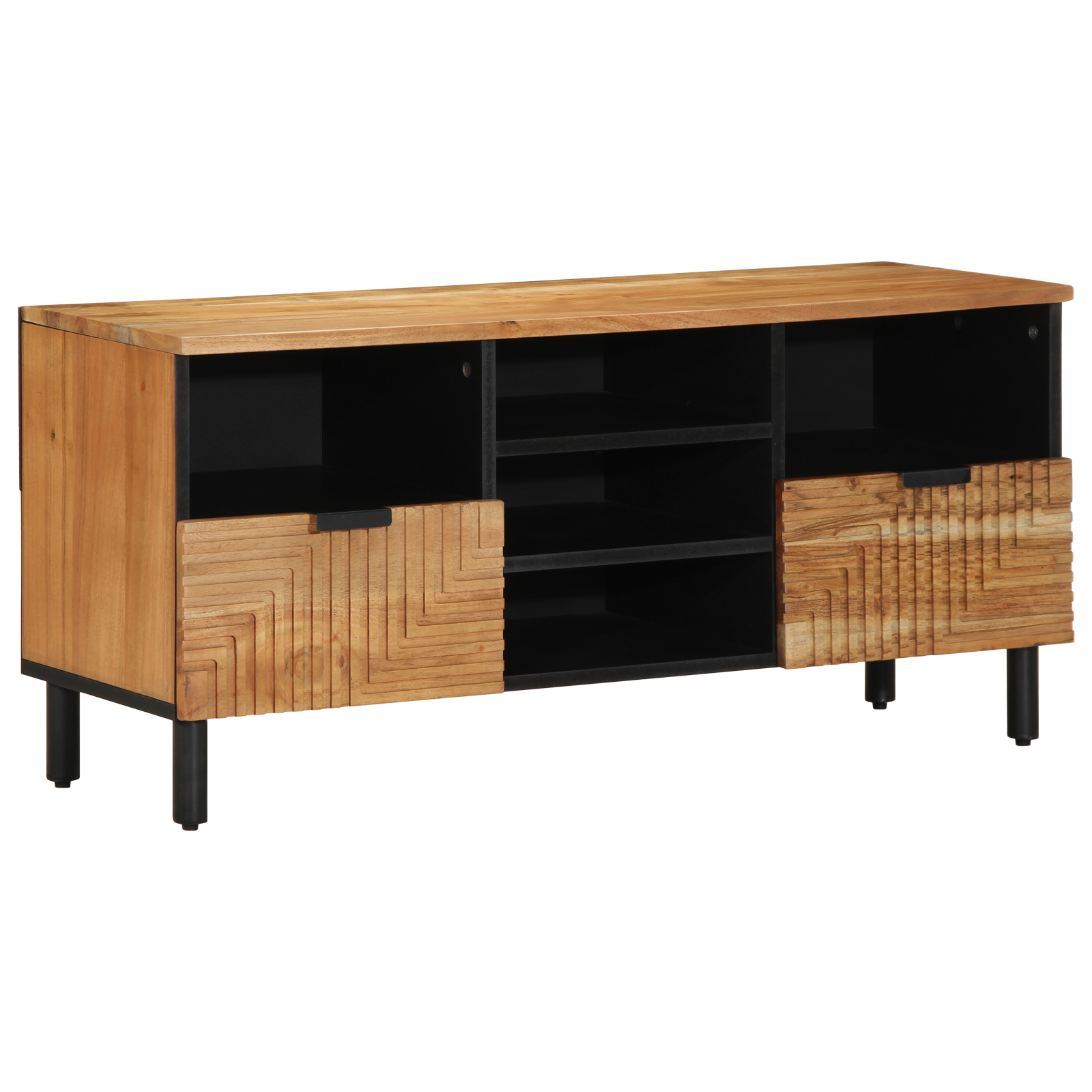 TV Cabinet 100x33,5x46 cm Solid Wood Acacia - Image 2