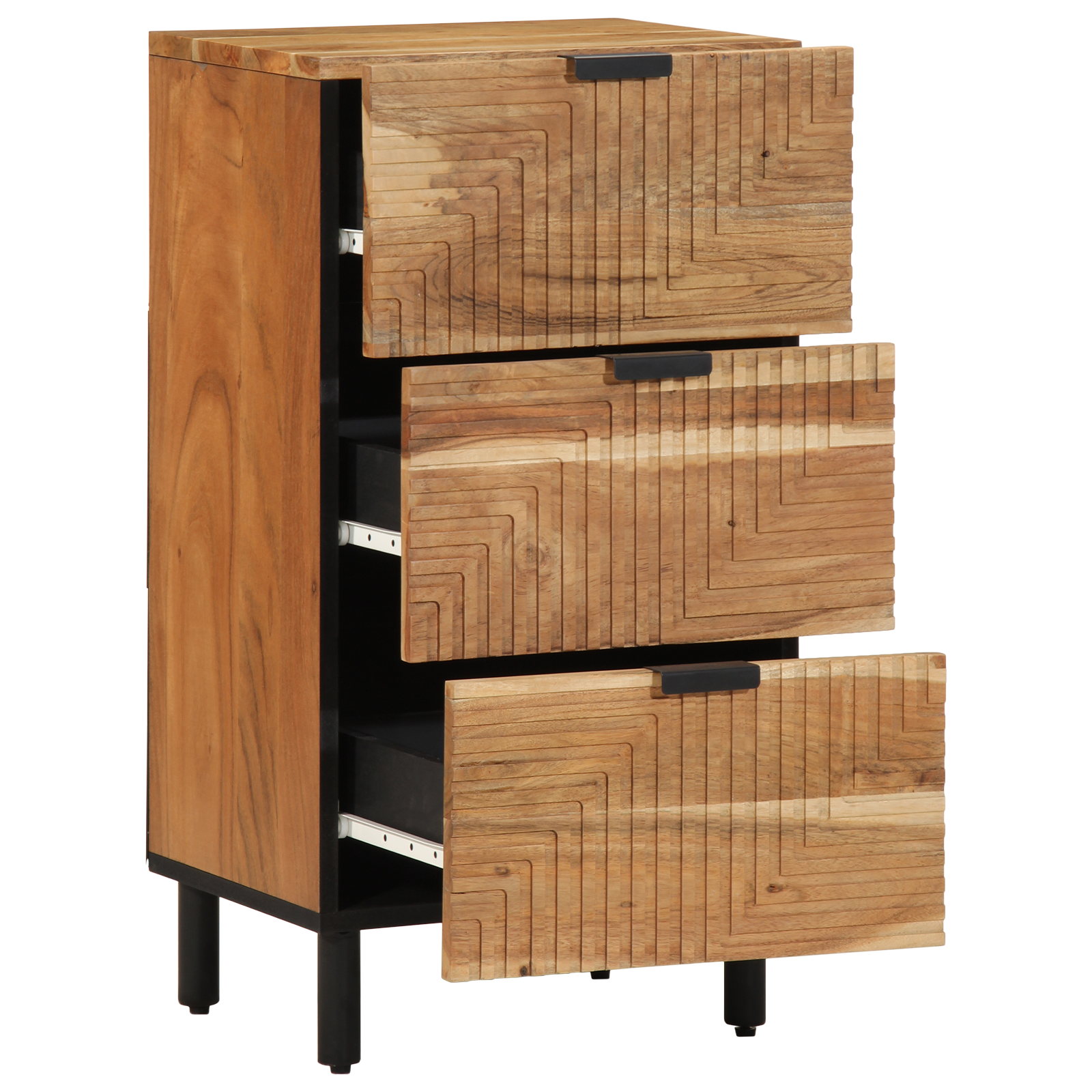 Sideboard 40x33x75 cm Solid Wood Acacia - Image 2