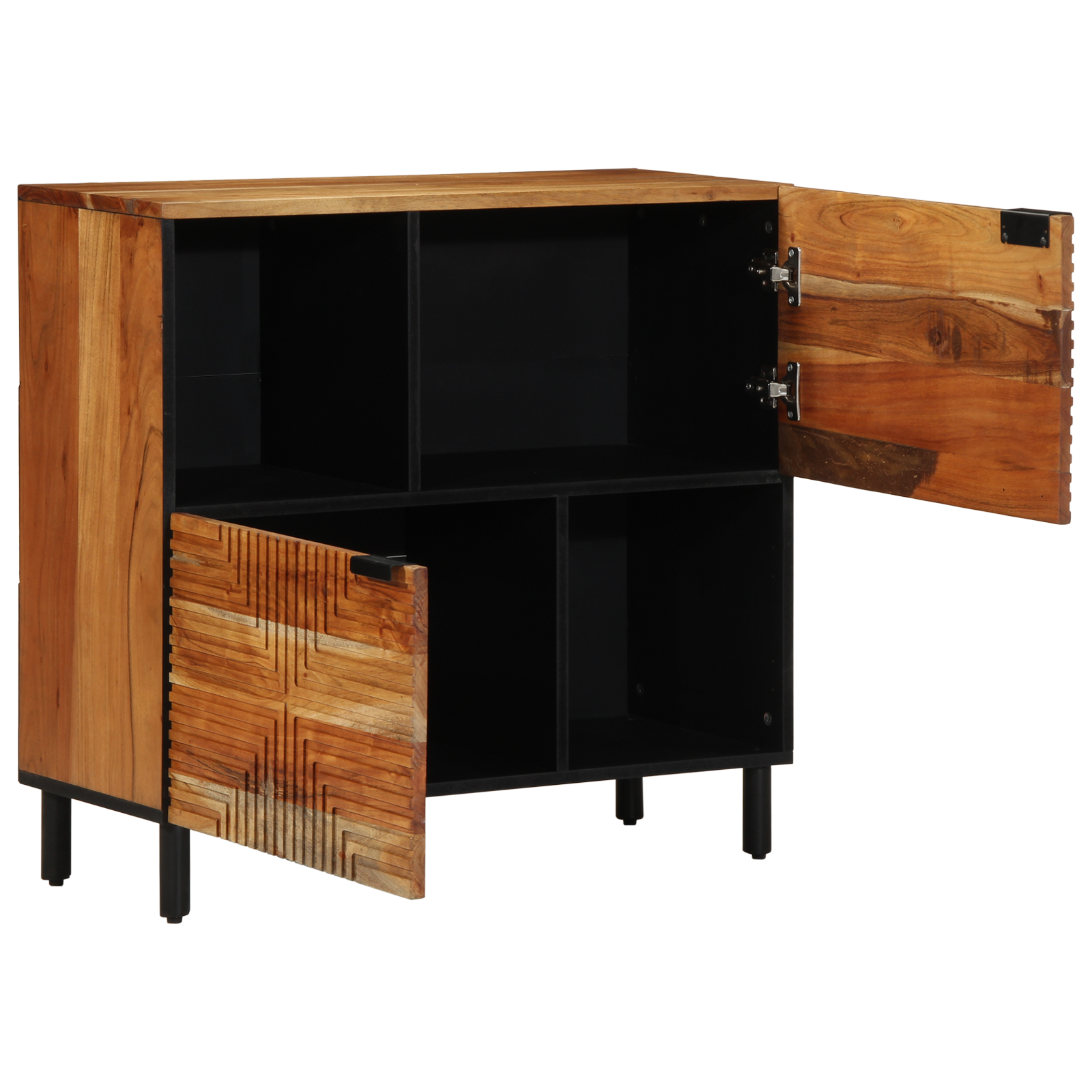 Sideboard 80x33x75 cm Solid Wood Acacia - Image 2