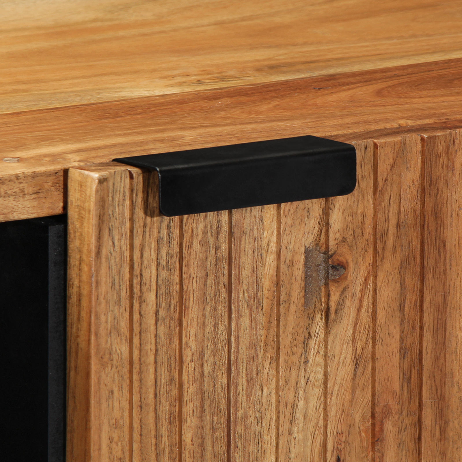 Sideboard 90x33x75 cm Solid Wood Acacia - Image 7