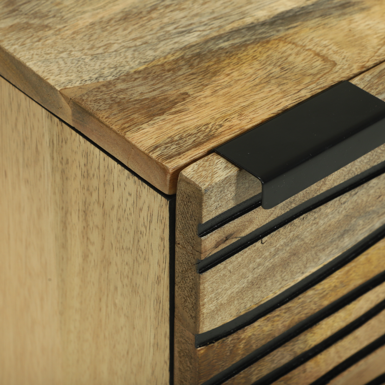 Bedside Cabinets 2 pcs 40x33.5x46 cm Solid Wood Mango - Image 7