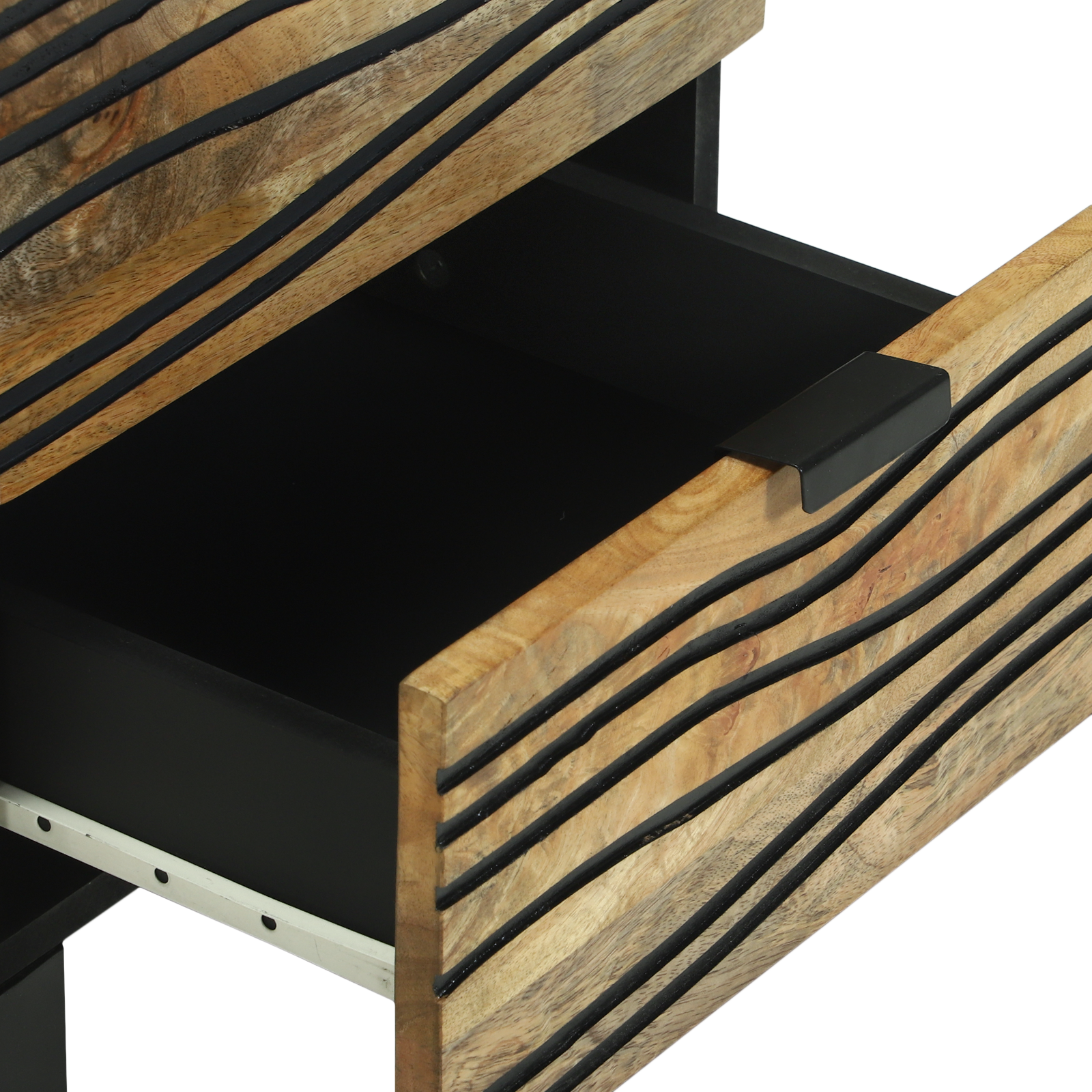 Bedside Cabinet 40x33.5x46 cm Solid Wood Mango and Engineered Wood - Image 7