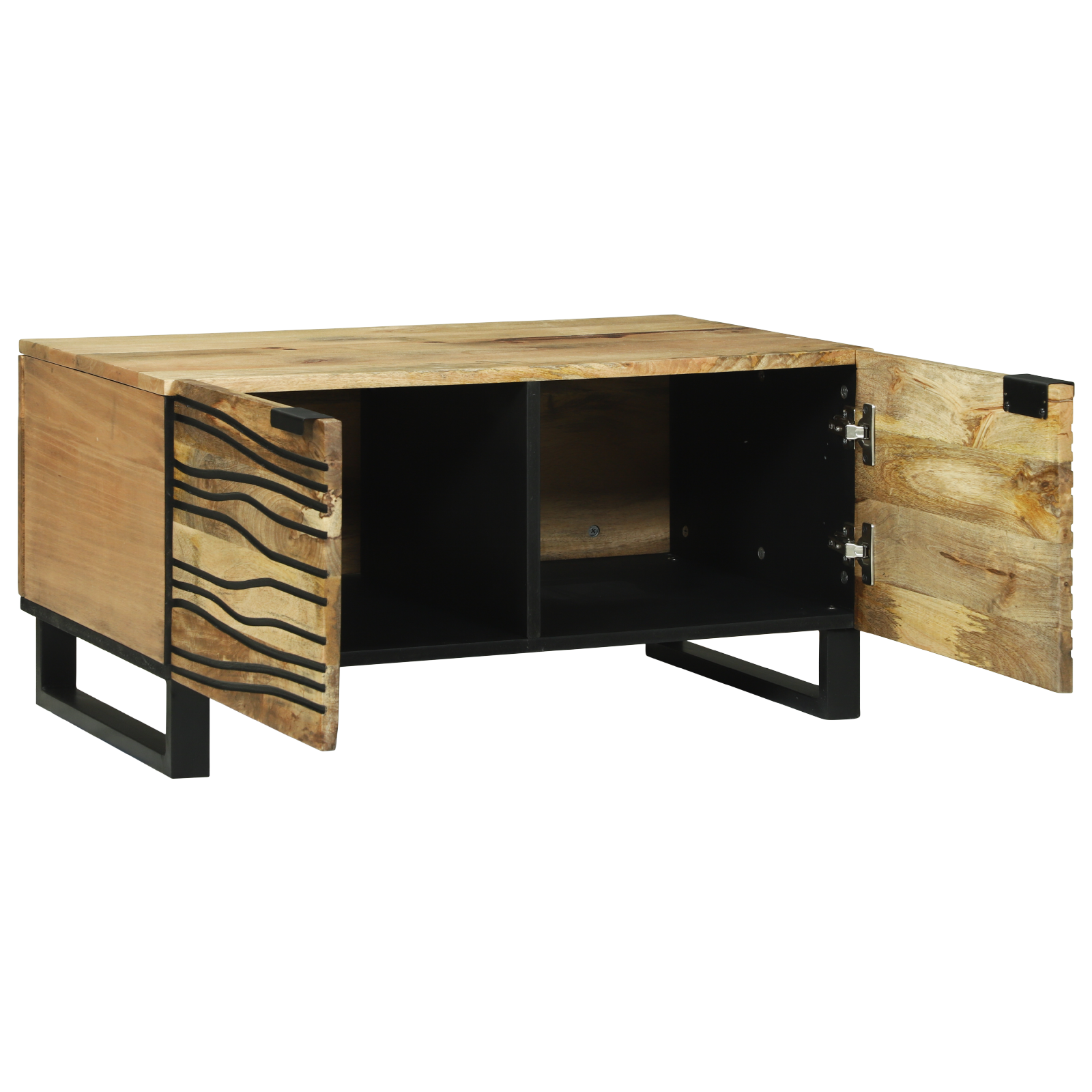 Coffee Table 80x50x40 cm Solid Wood Mango - Image 2