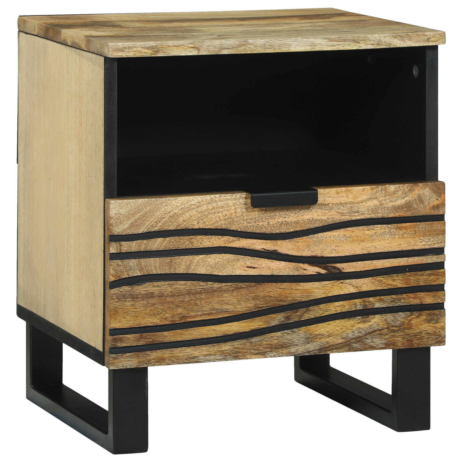 Bedside Cabinets 2 pcs 40x33x46 cm Solid Wood Mango - Image 2