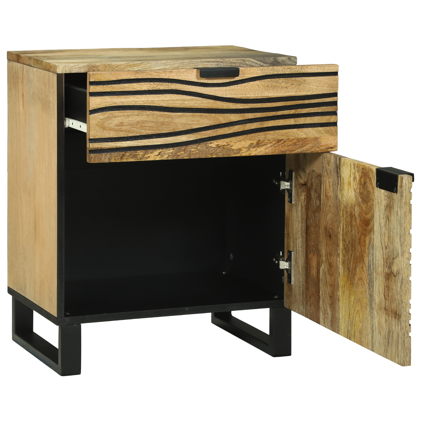 Bedside Cabinet 50x33x60 cm Solid Wood Mango - Image 2