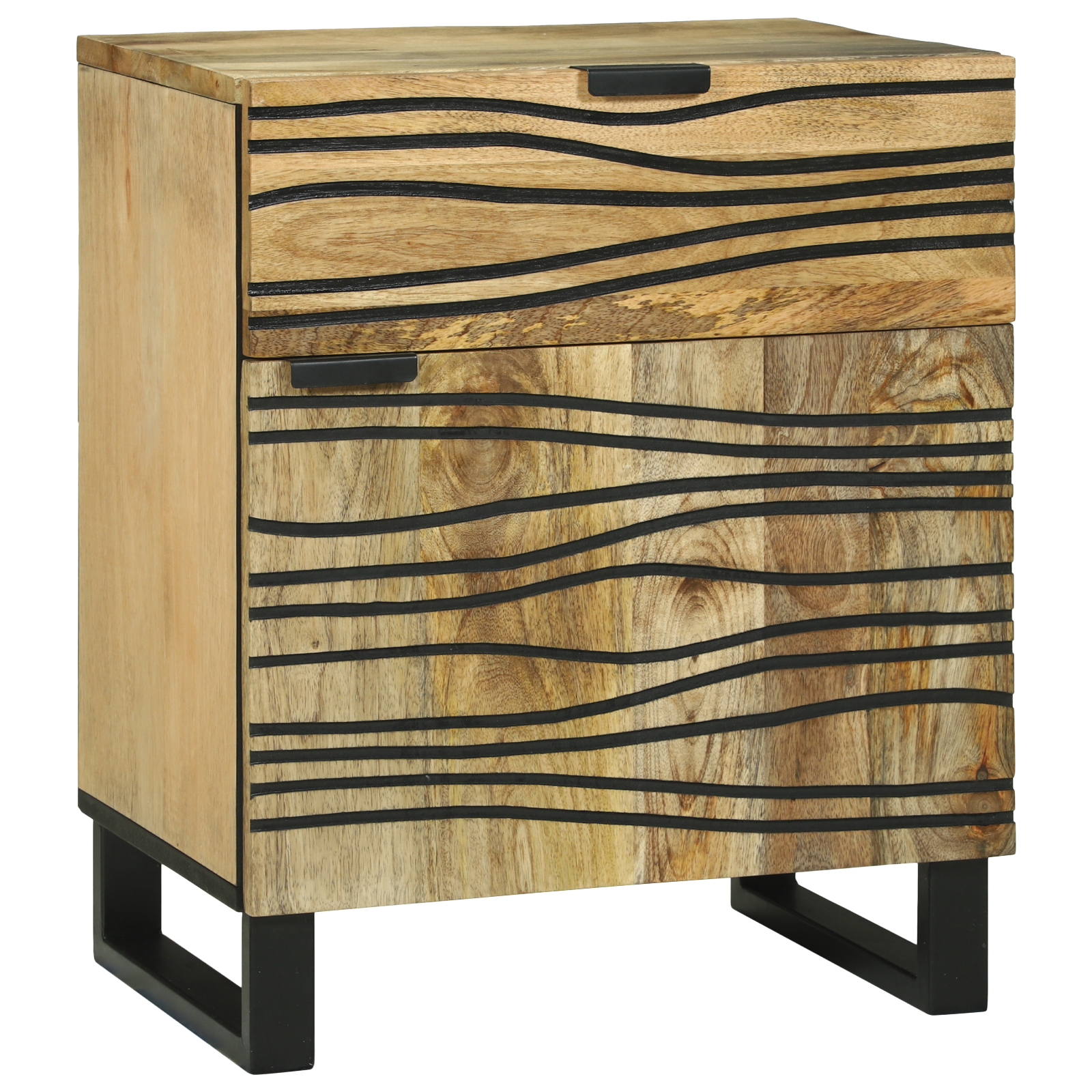 Nachtkastje 50x33x60 cm van massief mango hout