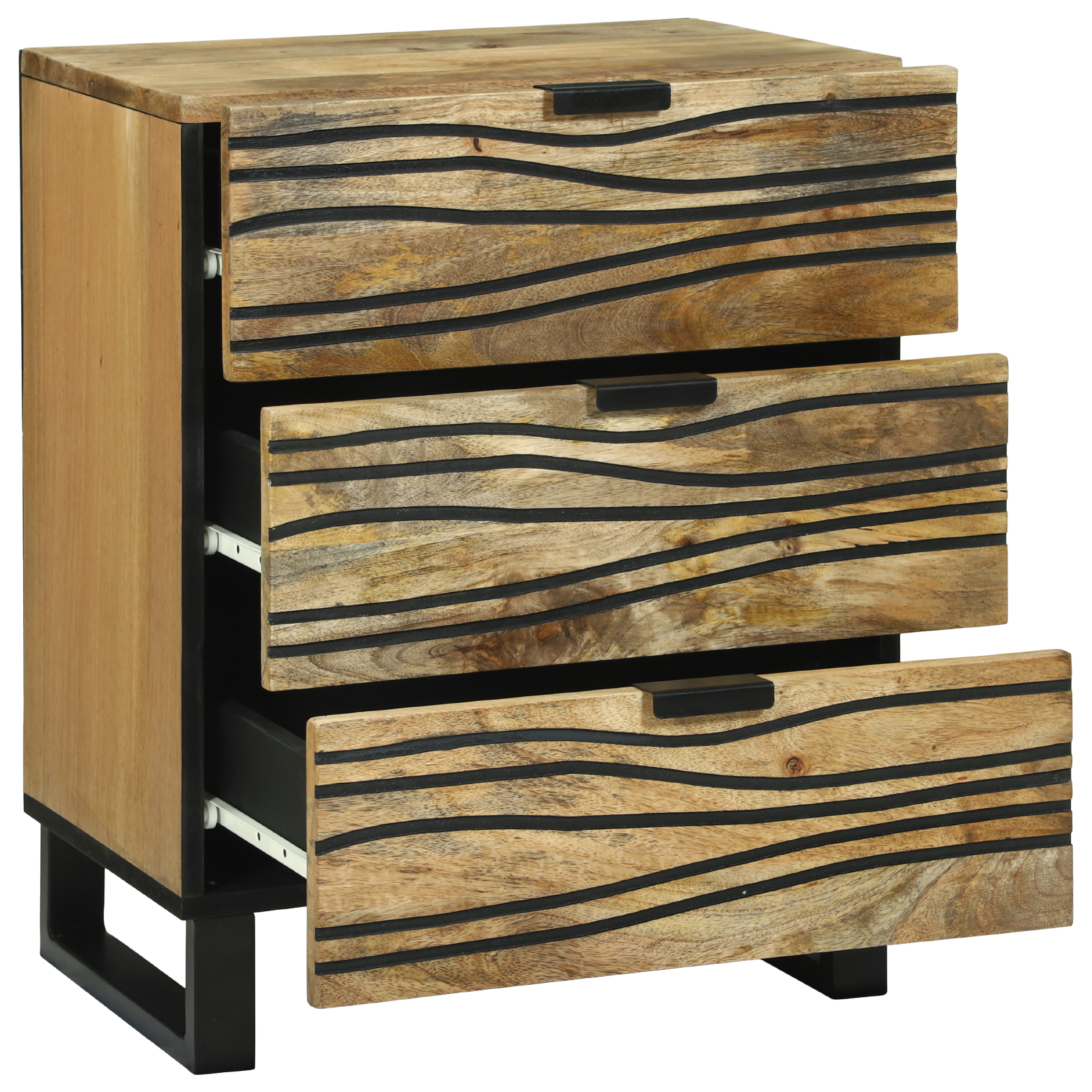 Bedside Cabinet 50x33x60 cm Solid Wood Mango - Image 2