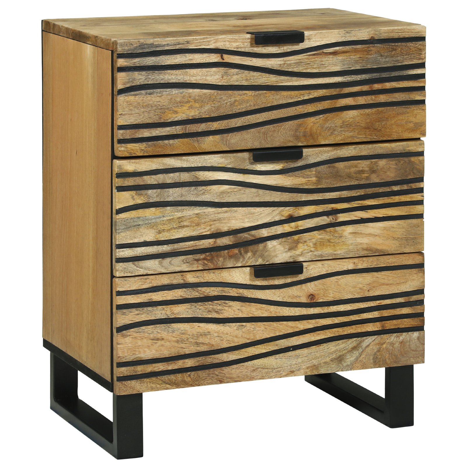 Nachtkastje 50x33x60 cm van Massief Mango Hout