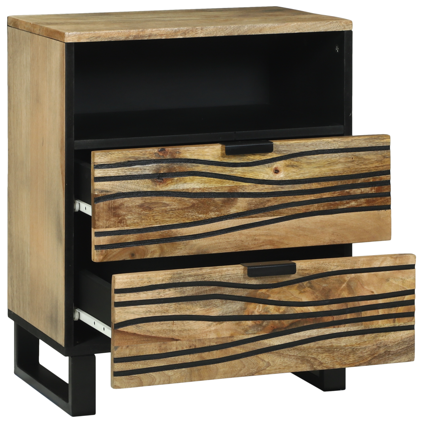 Bedside Cabinet 50x33x60 cm Solid Wood Mango - Image 2