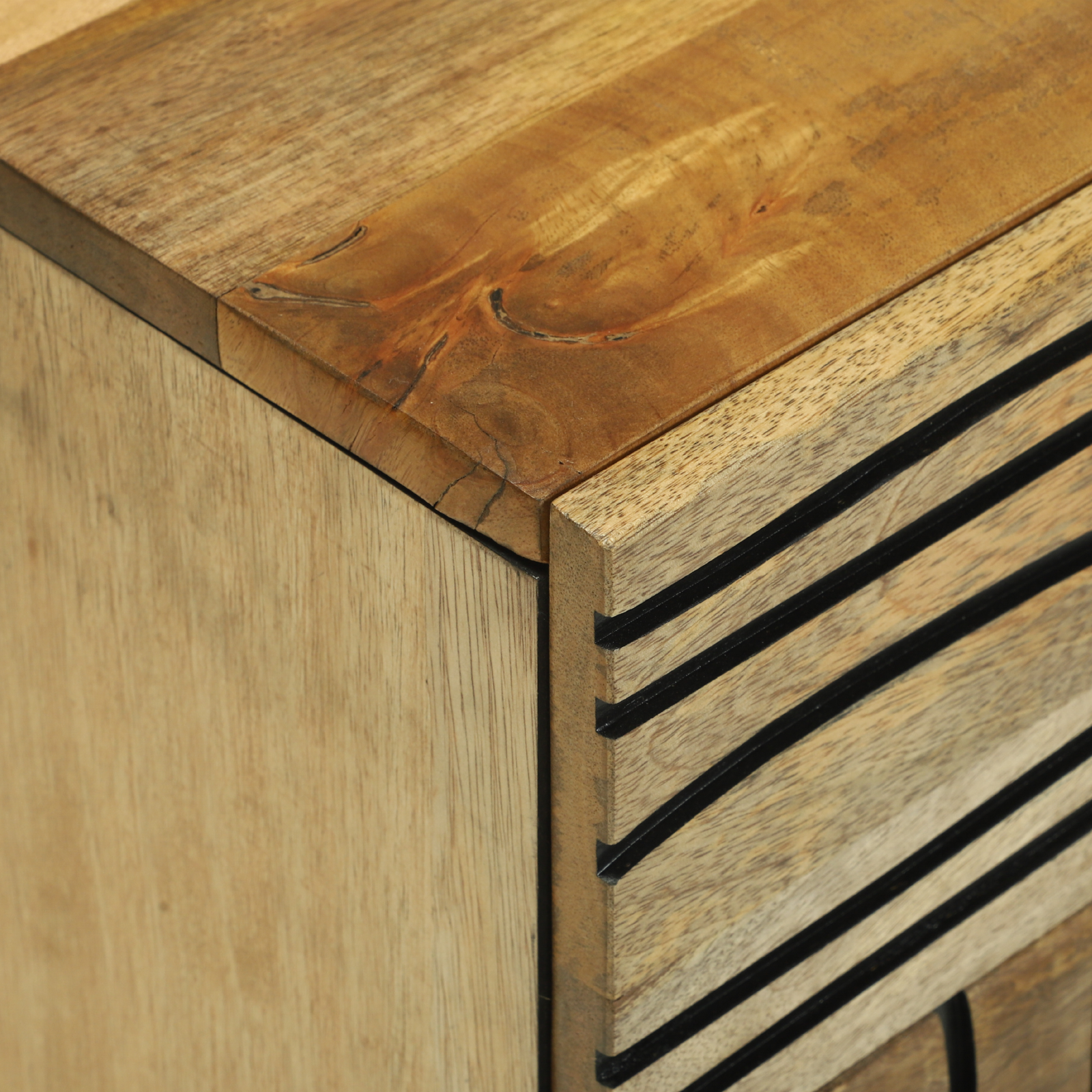 Bedside Cabinet 50x33x60 cm Solid Wood Mango - Image 6