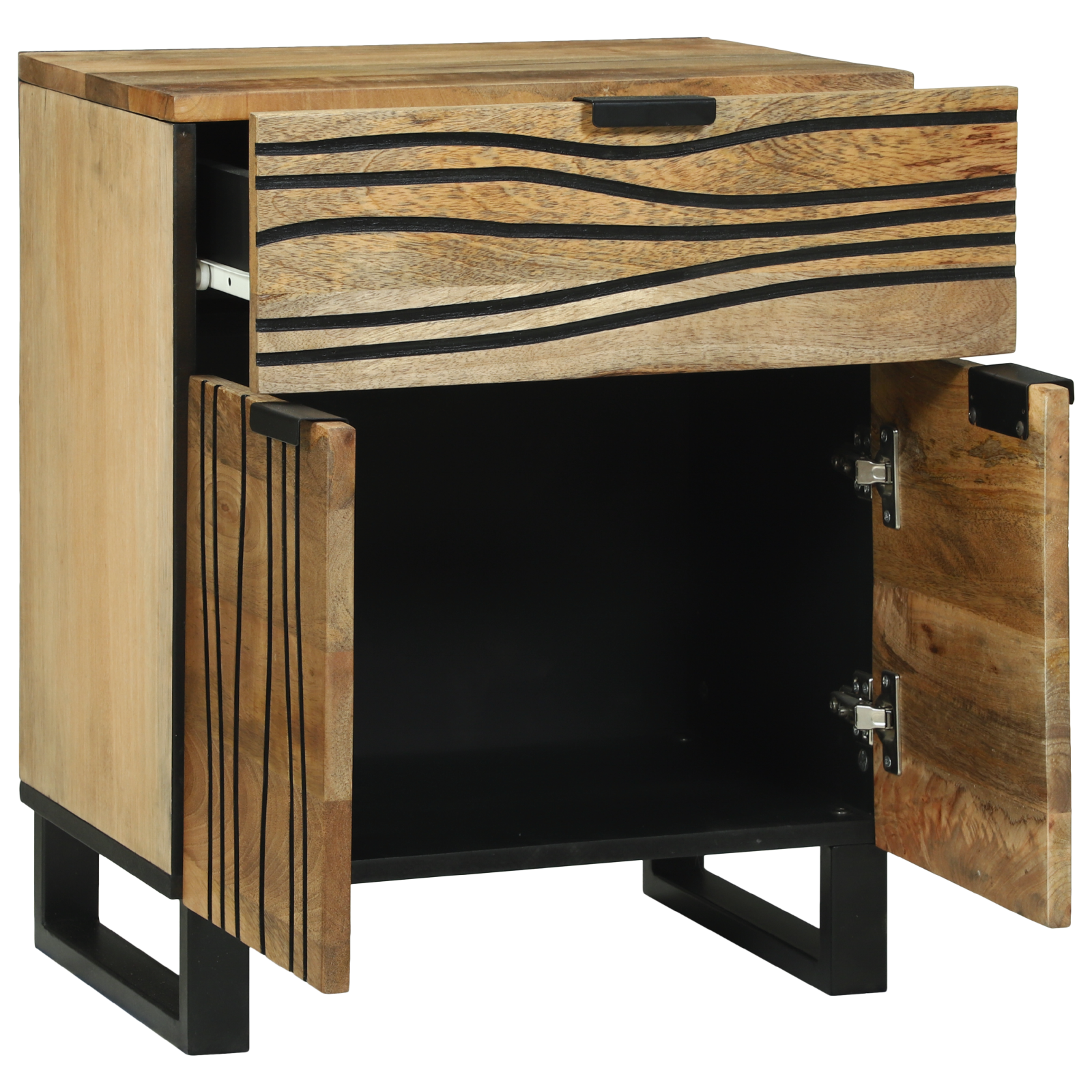 Bedside Cabinet 50x33x60 cm Solid Wood Mango - Image 2