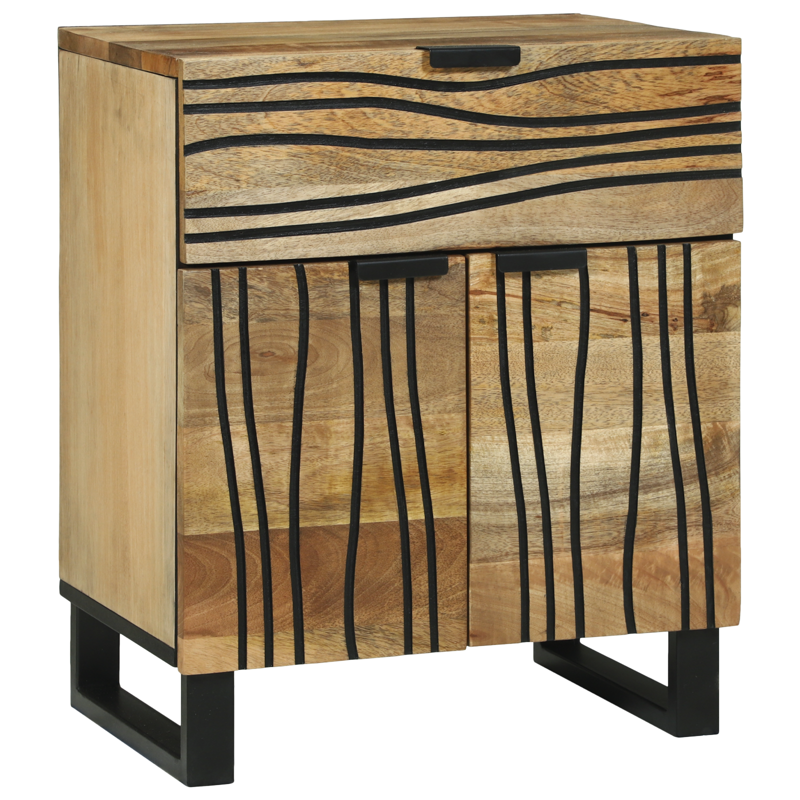 Nachtkastje 50x33x60 cm van massief mango hout