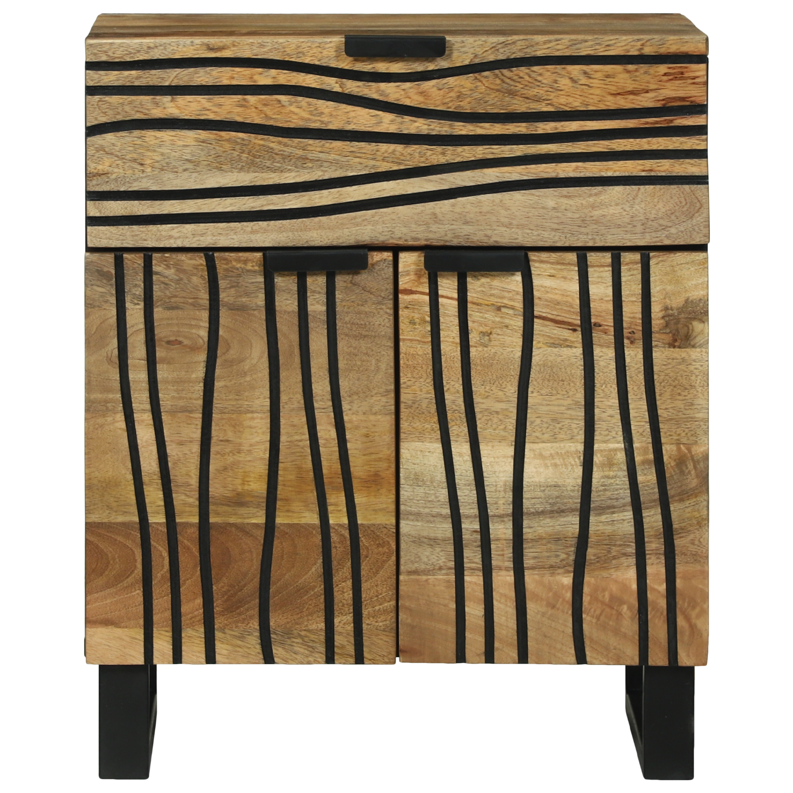 Bedside Cabinet 50x33x60 cm Solid Wood Mango - Image 3