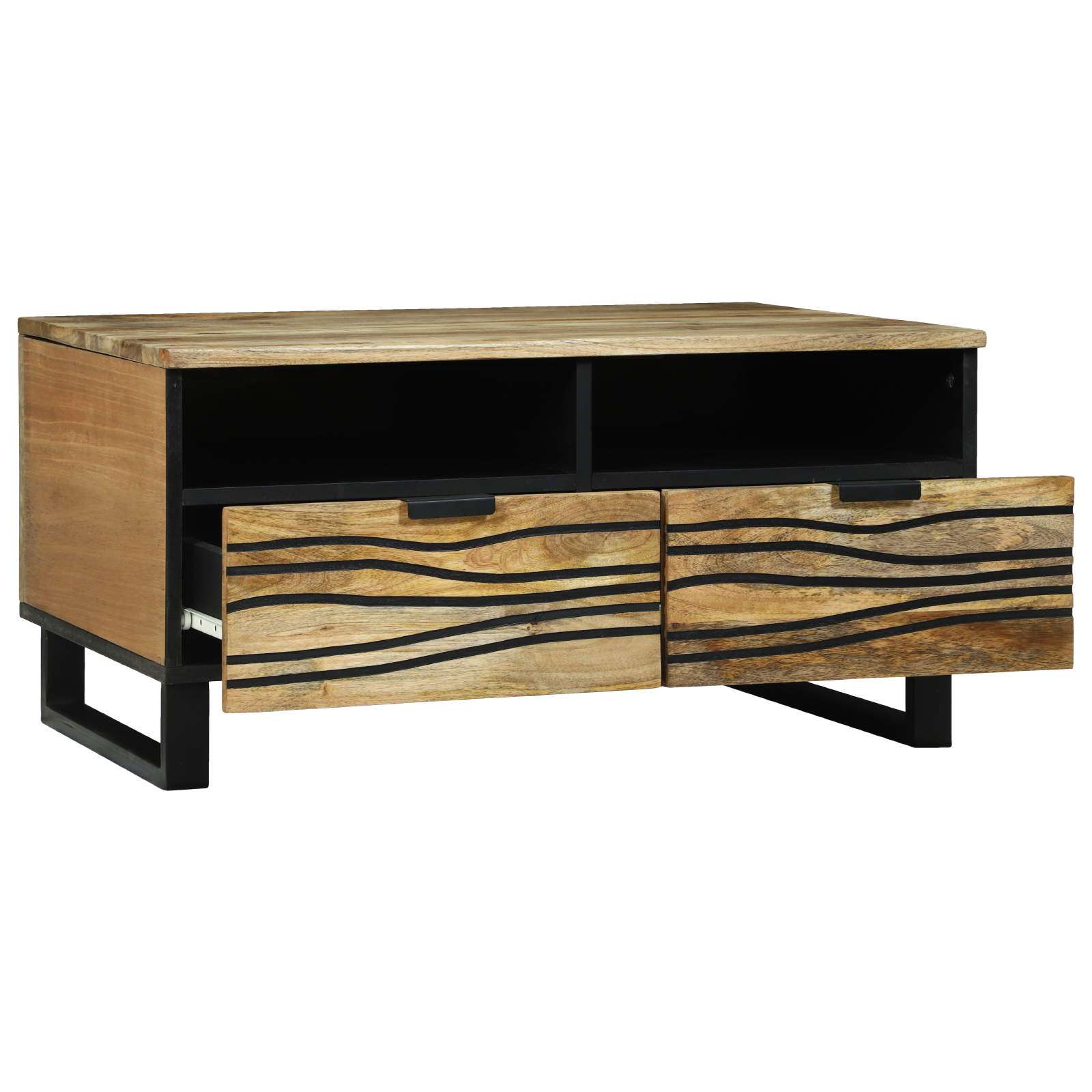 Coffee Table 80x54x40 cm Solid Wood Mango - Image 2