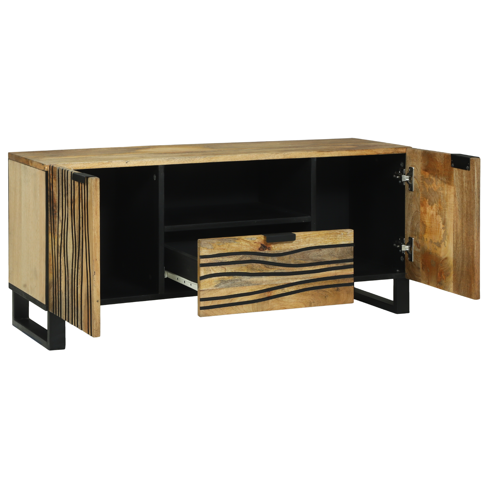 TV Cabinet 105x33.5x46 cm Solid Wood Mango - Image 2