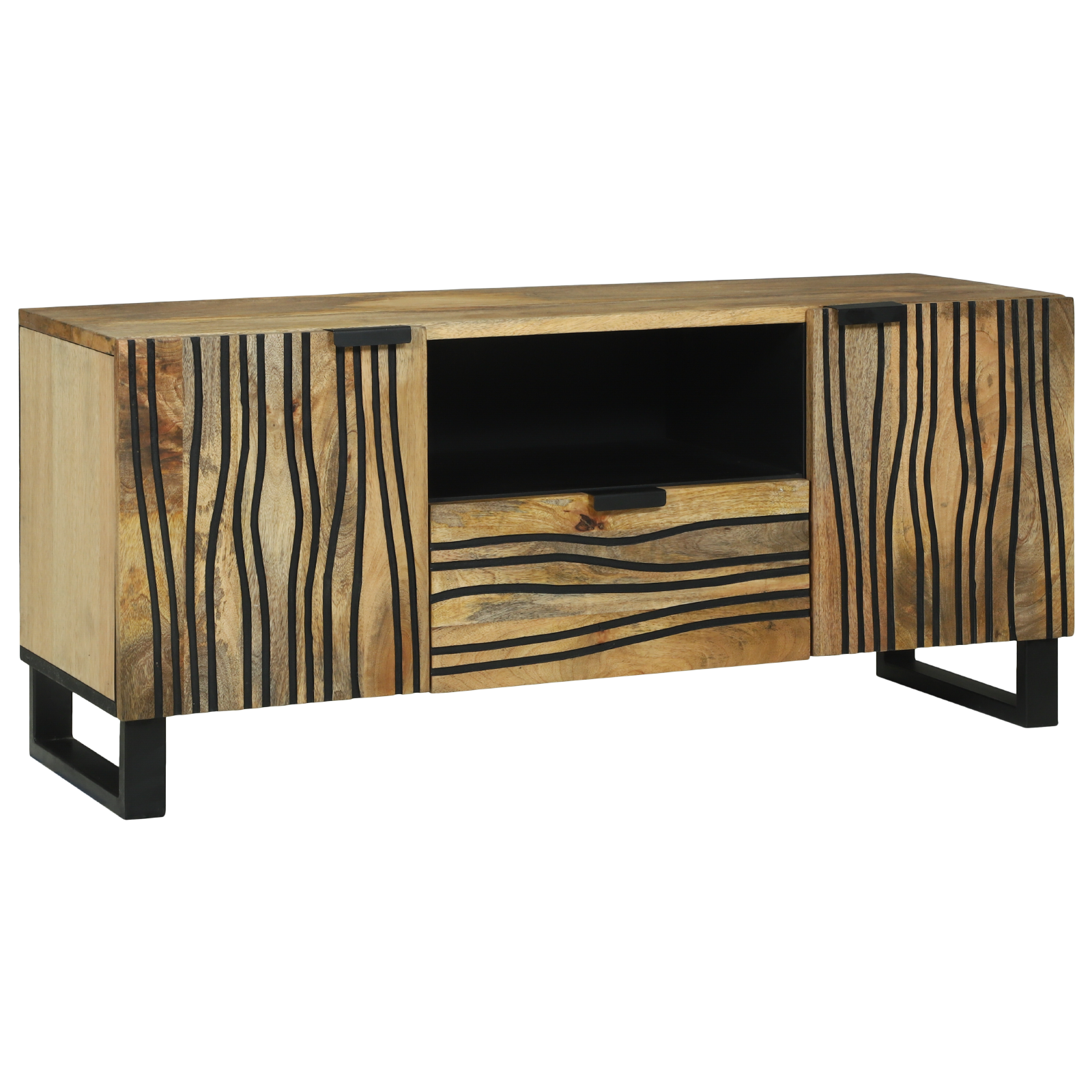 TV-kast 105×33,5×46 cm Massief Mangohout