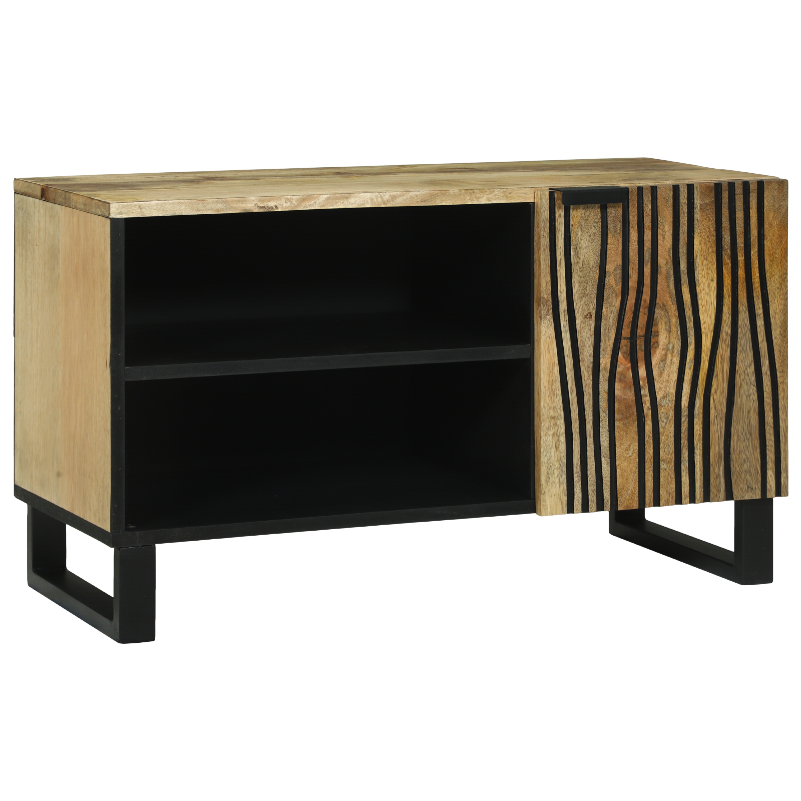 TV Cabinet 80x31.5x46 cm Solid Wood Mango and Engineered Wood