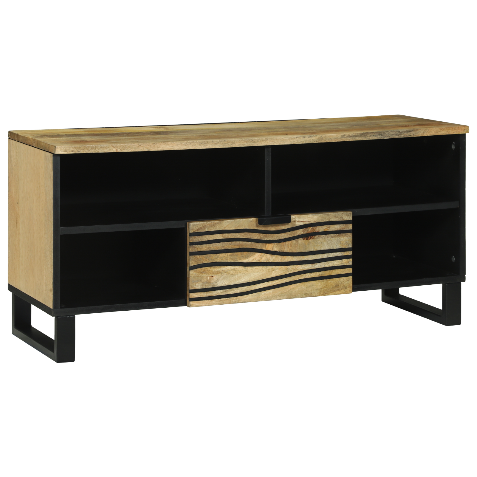 TV Cabinet 100x33.5x46 cm Solid Wood Mango