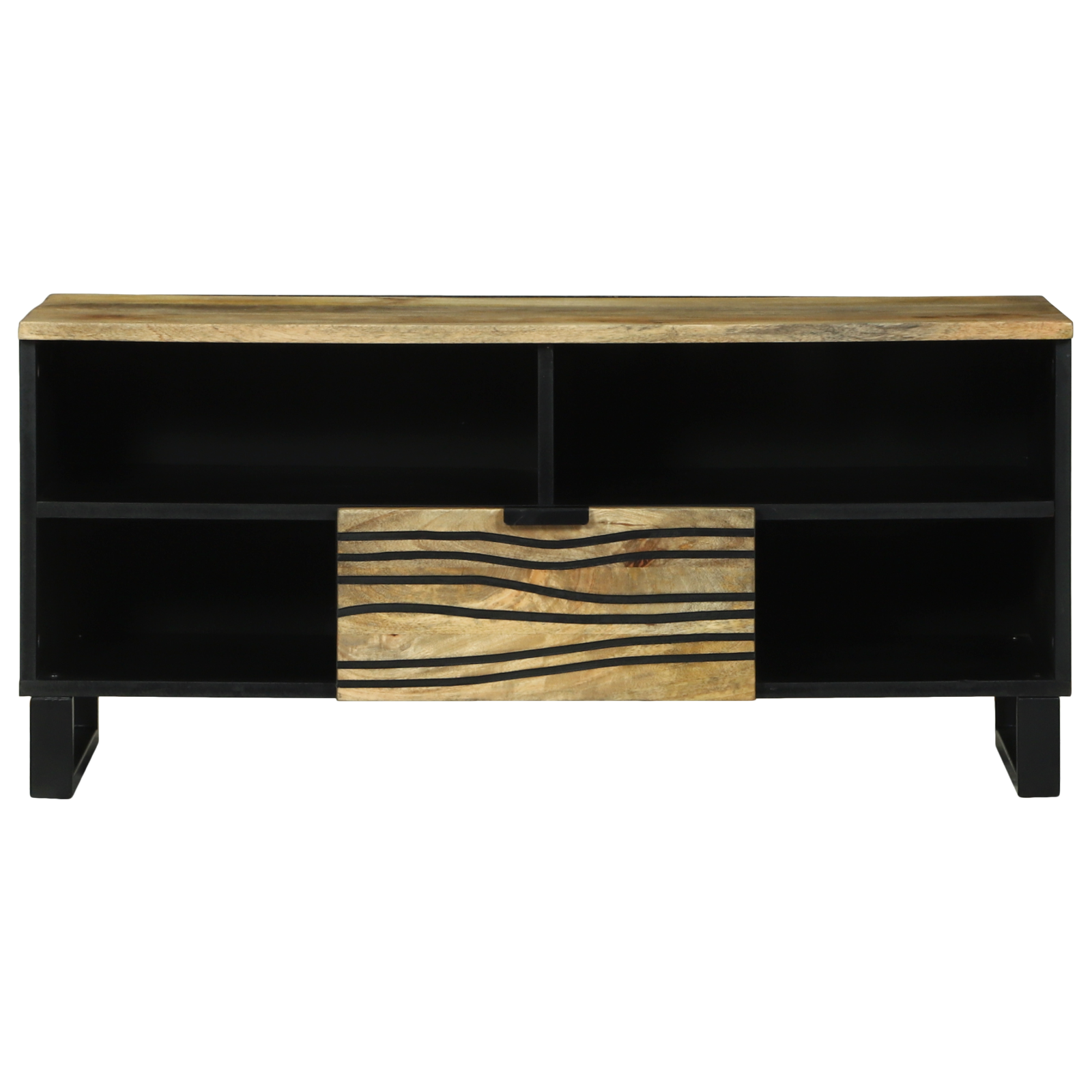 TV Cabinet 100x33.5x46 cm Solid Wood Mango - Image 3