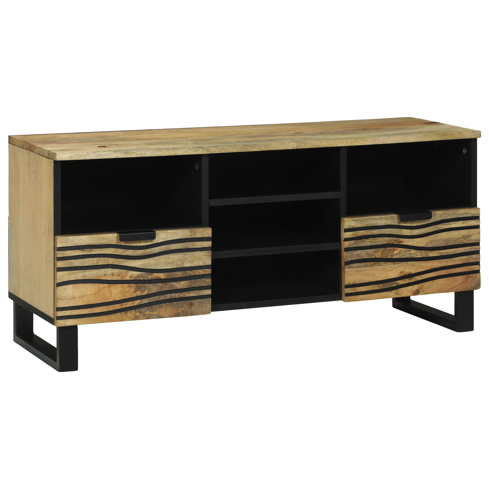 TV Cabinet 100x33.5x46 cm Solid Wood Mango