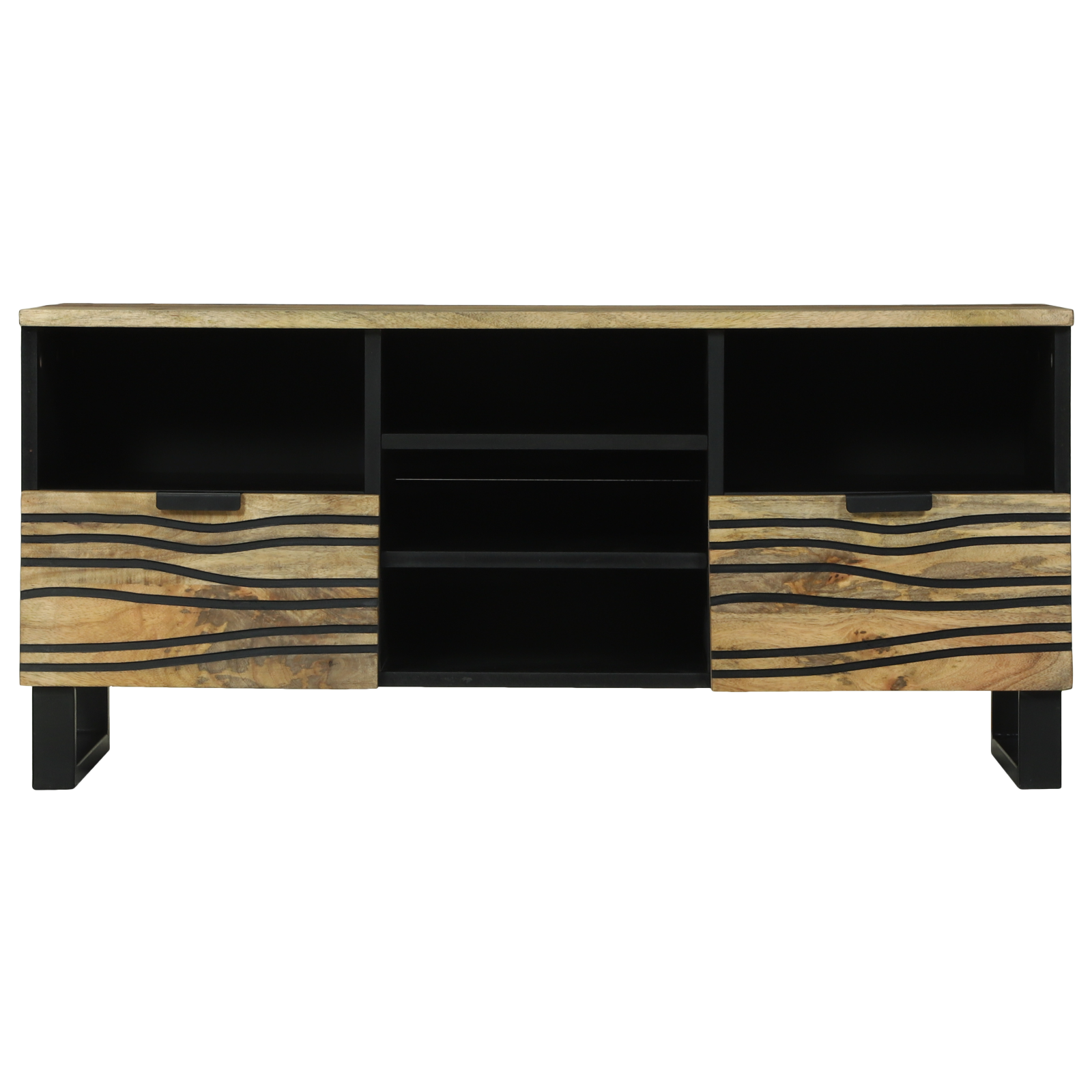 TV Cabinet 100x33.5x46 cm Solid Wood Mango - Image 3