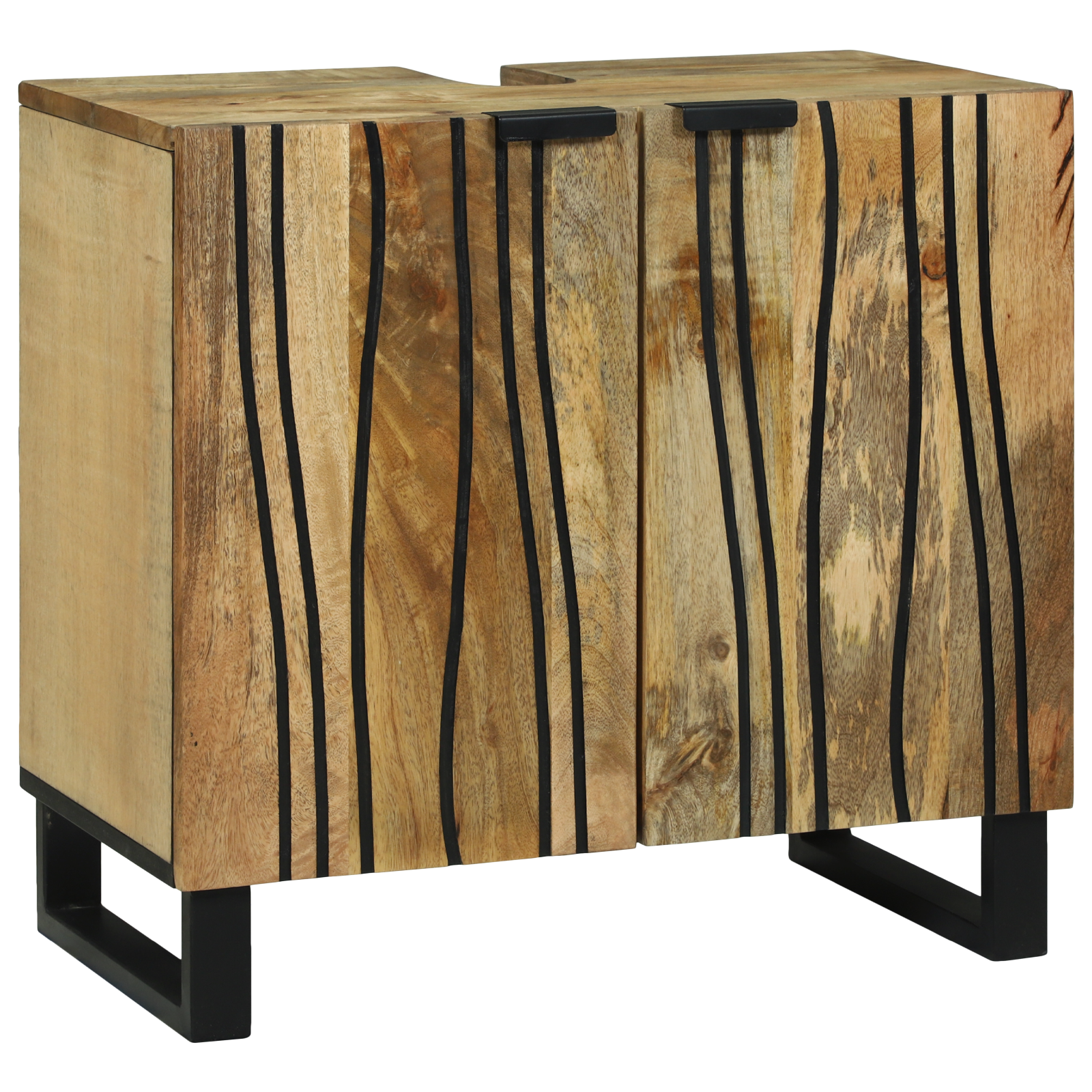 Waskast 62x33x58 cm Massief Mango Hout en Engineered Hout